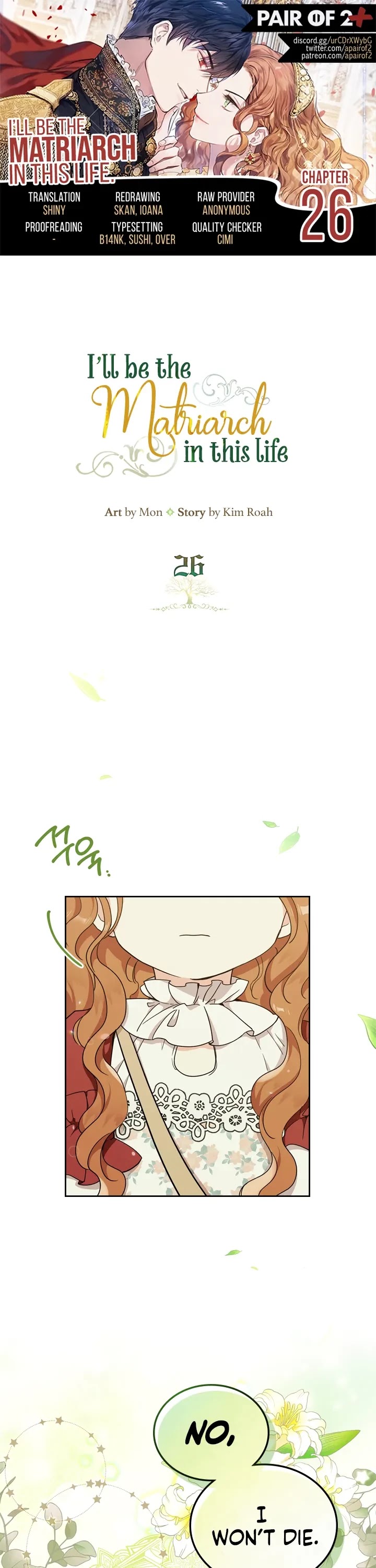 I'll Be the Matriarch in This Life Chapter 26 page 1 - Chapter 26