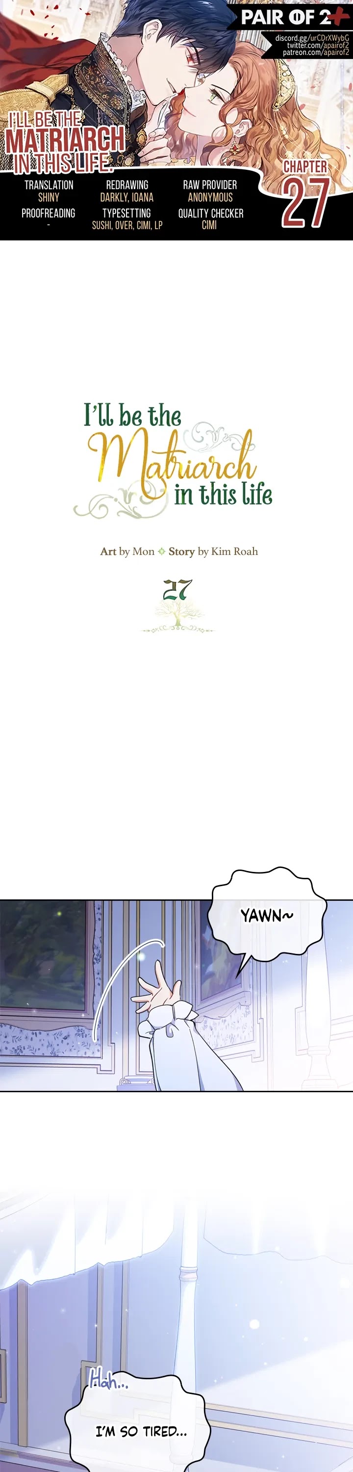 I'll Be the Matriarch in This Life Chapter 27 page 1 - Chapter 27