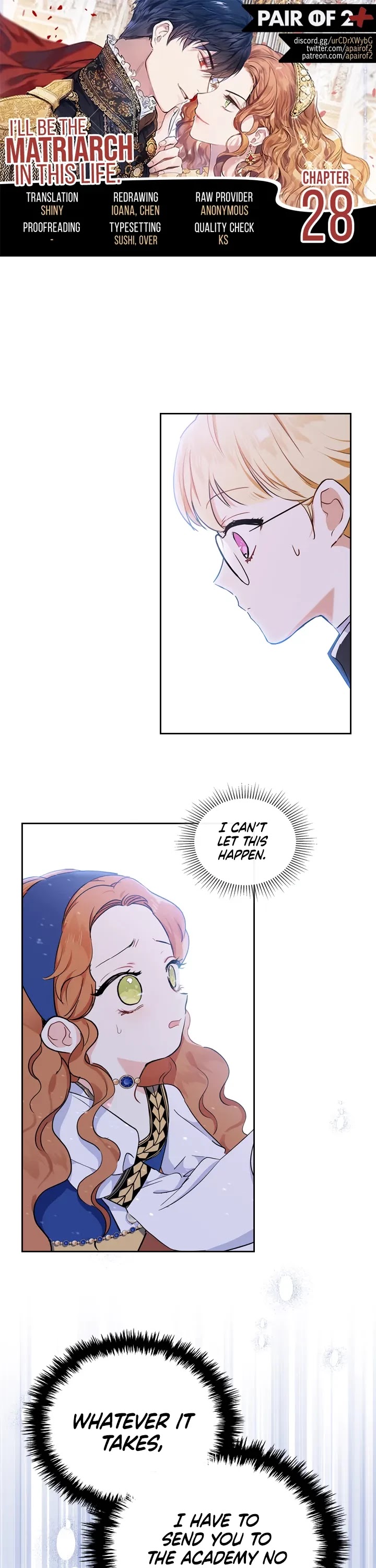 I'll Be the Matriarch in This Life Chapter 28 page 1 - Chapter 28