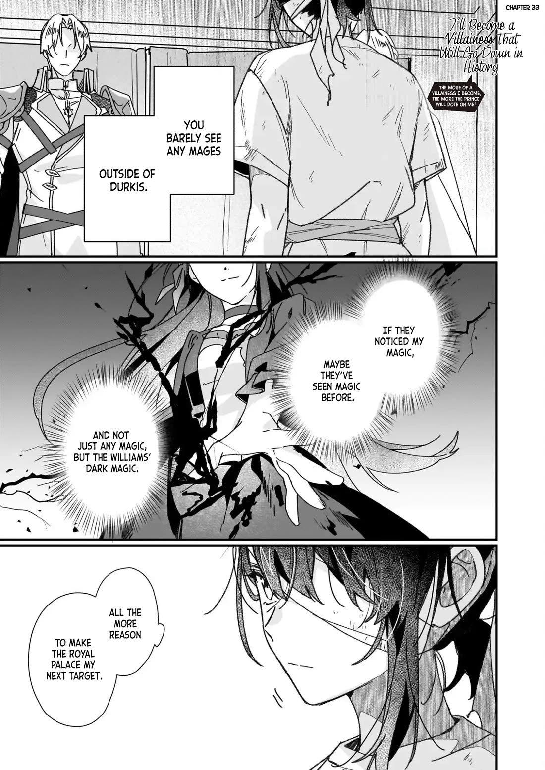 I'll Become a Villainess That Will Go Down in History ― The More of a Villainess I Become, the More the Prince Will Dote on Me Chapter 33 page 2 - Chapter 33