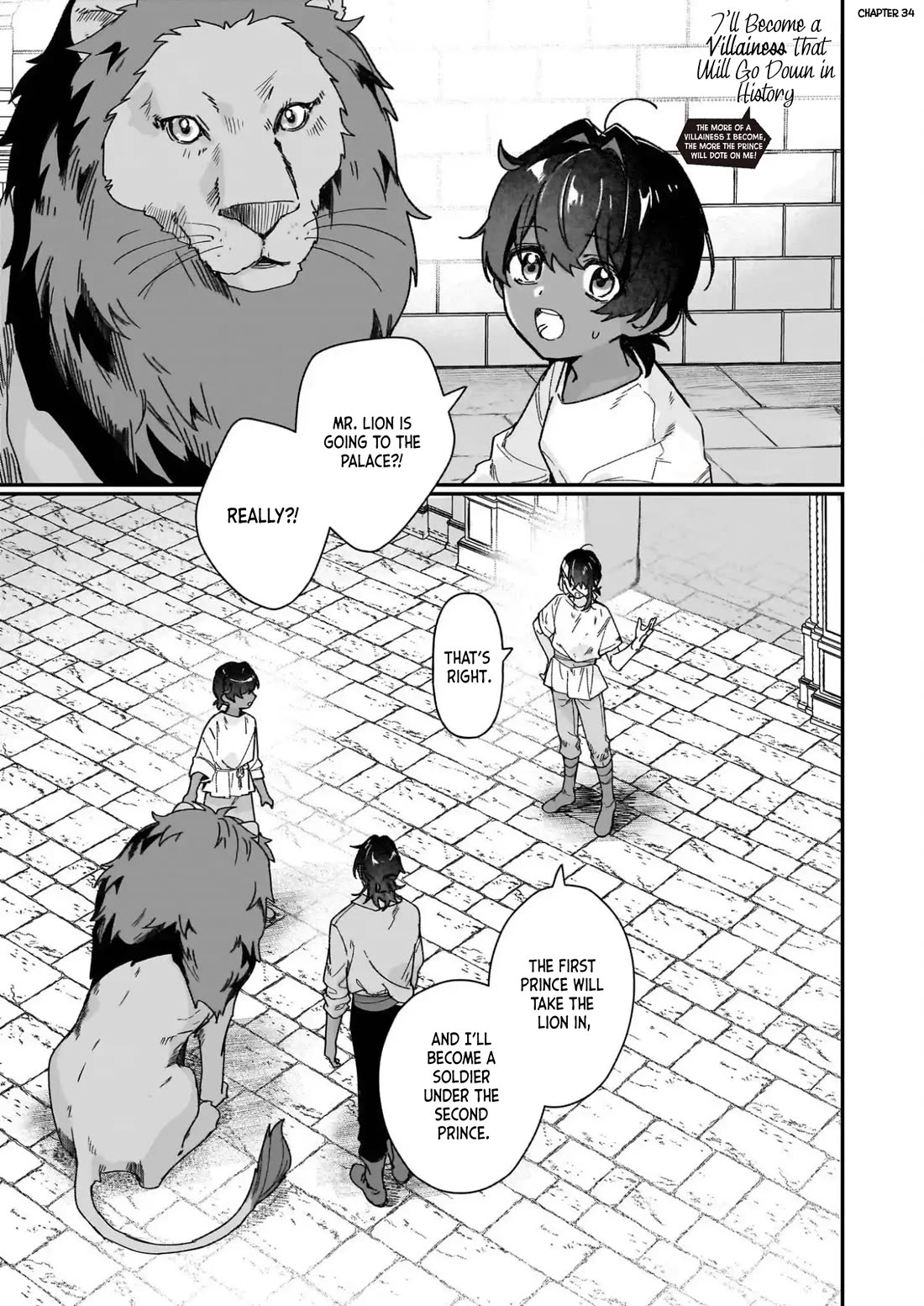 I'll Become a Villainess That Will Go Down in History ― The More of a Villainess I Become, the More the Prince Will Dote on Me Chapter 34 page 2 - Chapter 34
