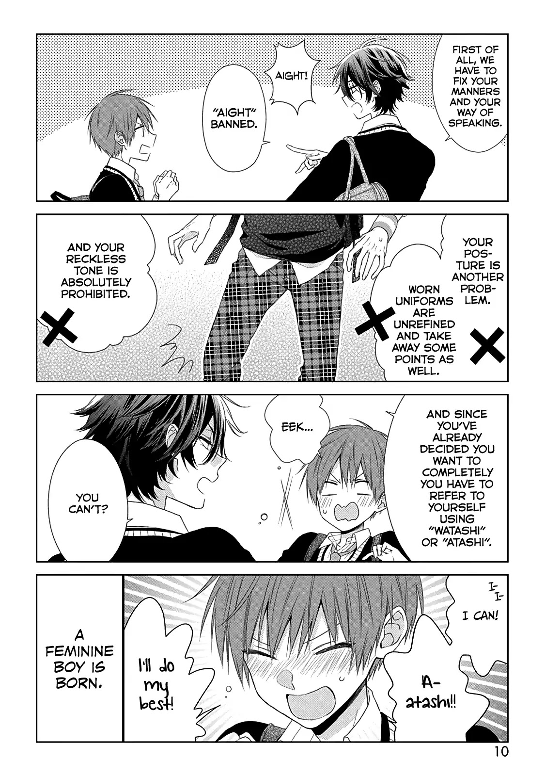 I'll Start Being a Feminine Boy Chapter 1 page 12 - Chapter 1: Step 1