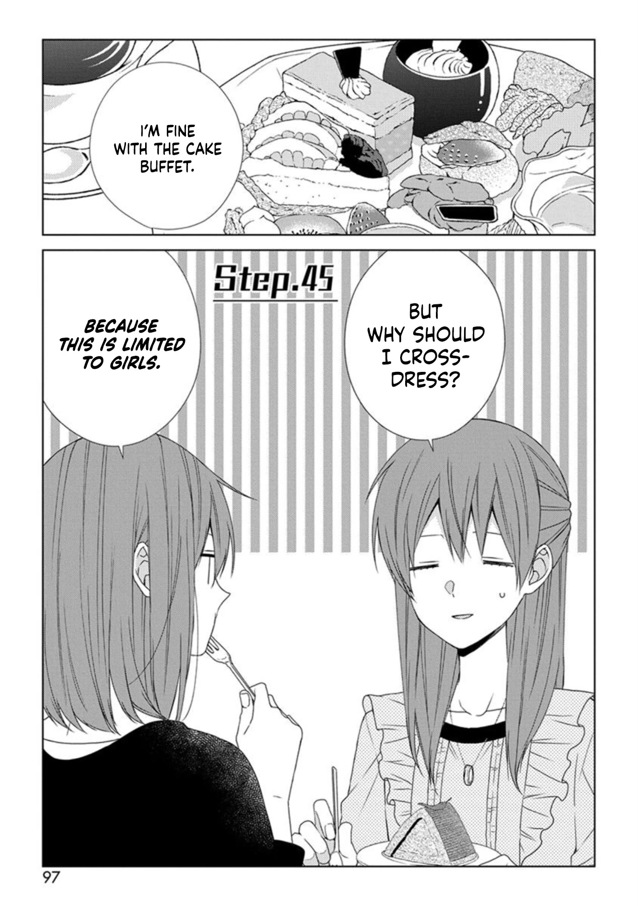 I'll Start Being a Feminine Boy Chapter 45 page 1 - Chapter 45: Step 45