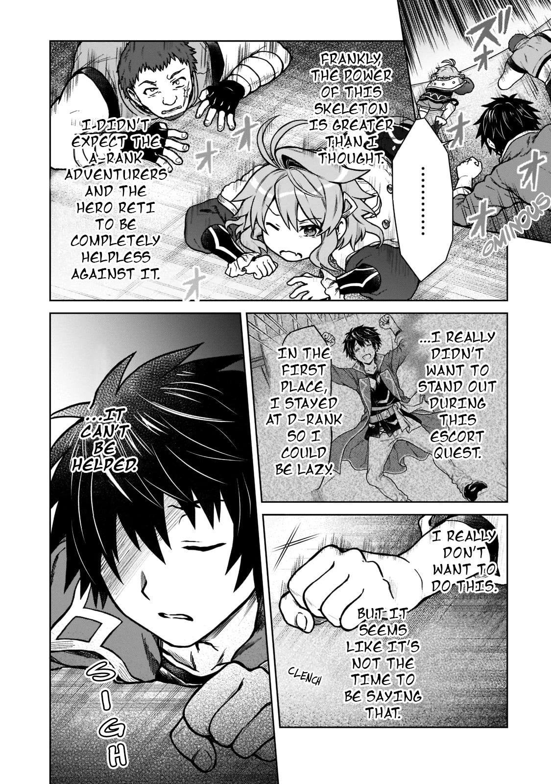 I’m a D-Rank Adventurer, for Some Reason I Got Recruited Into a Hero Party, and Now the Princess Is Stalking Me Chapter 10 page 14 - Chapter 10: For Some Reason The Skeleton Thought He Had Won Hands Down