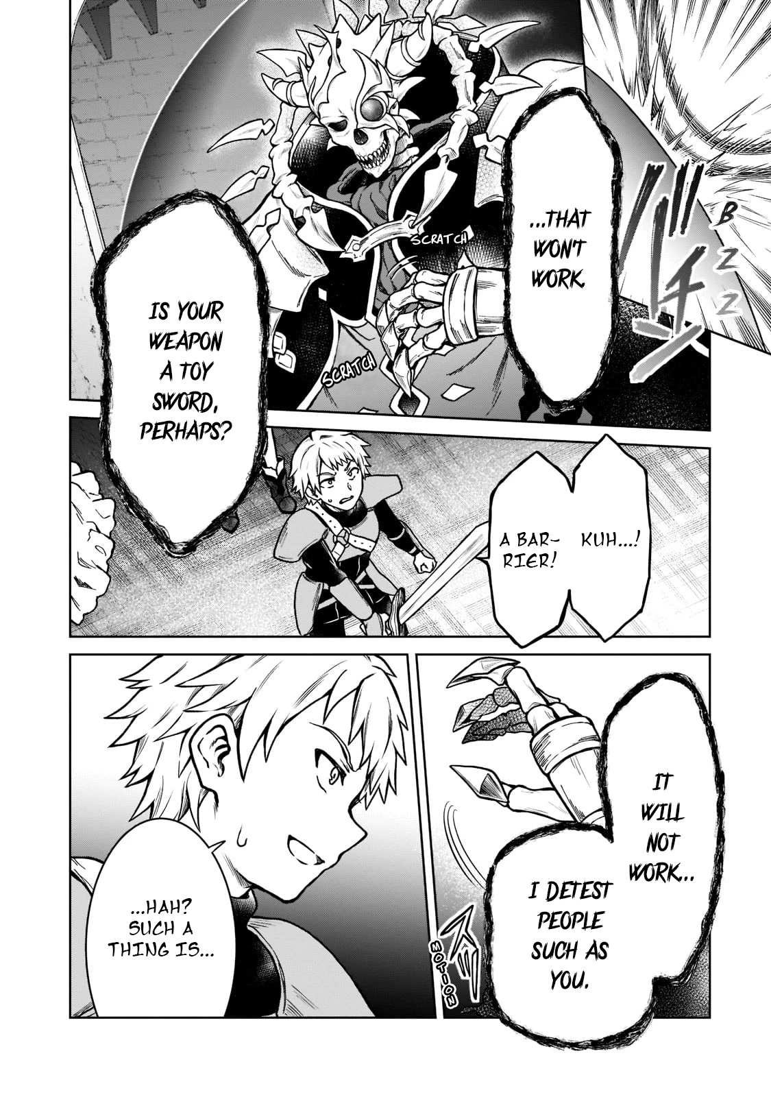 I’m a D-Rank Adventurer, for Some Reason I Got Recruited Into a Hero Party, and Now the Princess Is Stalking Me Chapter 10 page 4 - Chapter 10: For Some Reason The Skeleton Thought He Had Won Hands Down