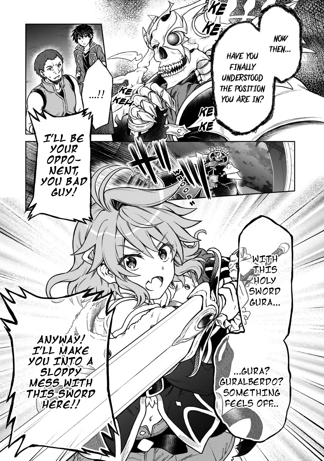 I’m a D-Rank Adventurer, for Some Reason I Got Recruited Into a Hero Party, and Now the Princess Is Stalking Me Chapter 10 page 7 - Chapter 10: For Some Reason The Skeleton Thought He Had Won Hands Down