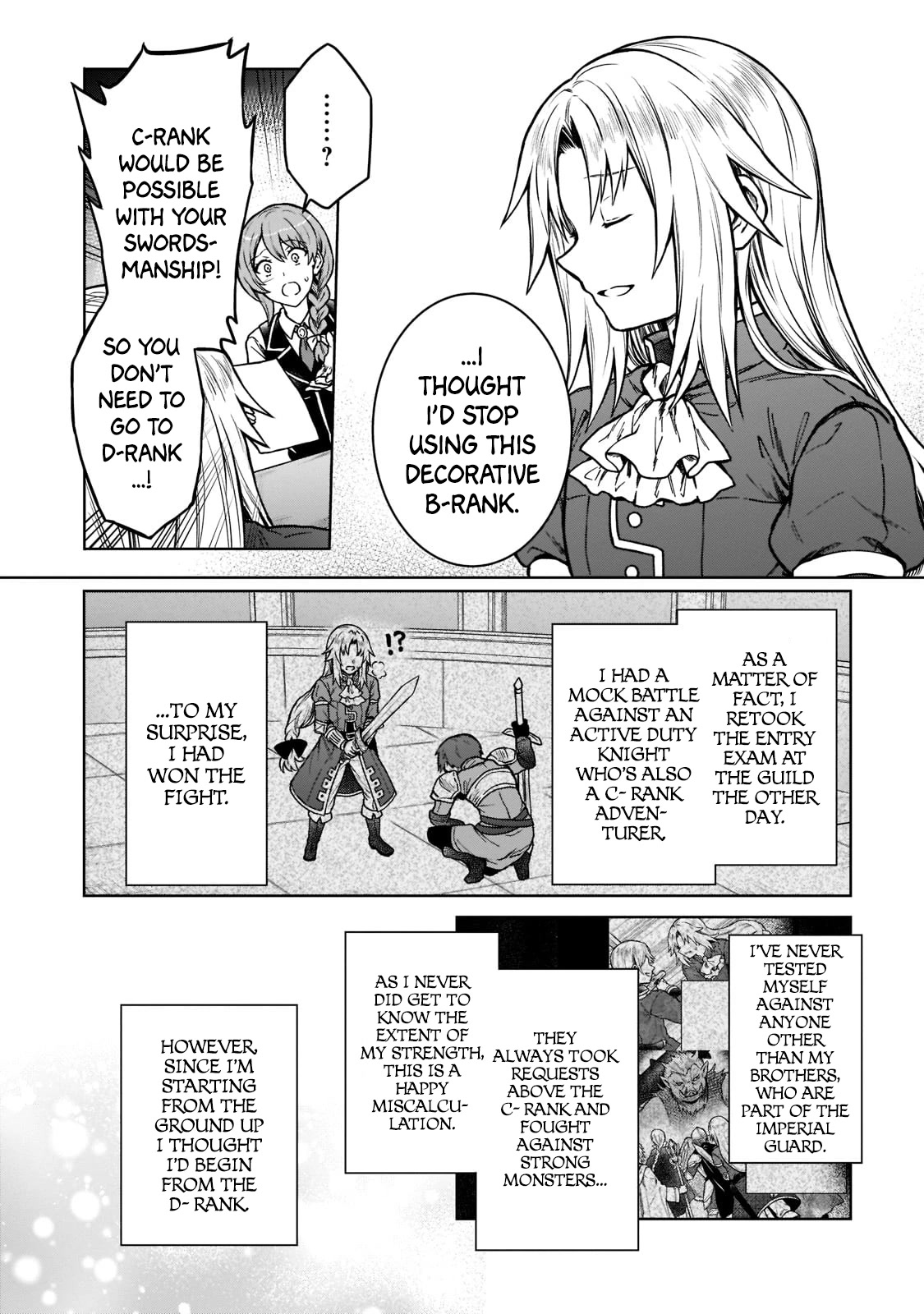 I’m a D-Rank Adventurer, for Some Reason I Got Recruited Into a Hero Party, and Now the Princess Is Stalking Me Chapter 14 page 14 - Chapter 14: For Some Reason Everyone's Thinking About The Same Thing