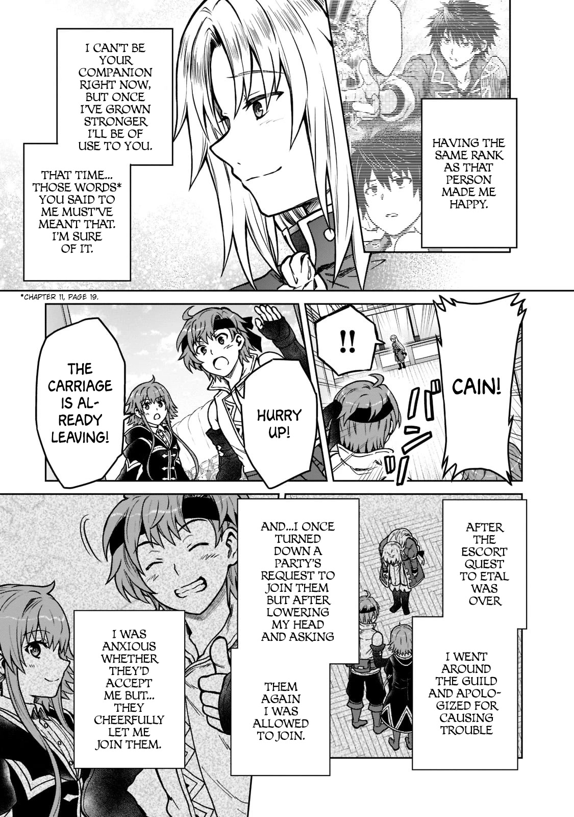 I’m a D-Rank Adventurer, for Some Reason I Got Recruited Into a Hero Party, and Now the Princess Is Stalking Me Chapter 14 page 15 - Chapter 14: For Some Reason Everyone's Thinking About The Same Thing