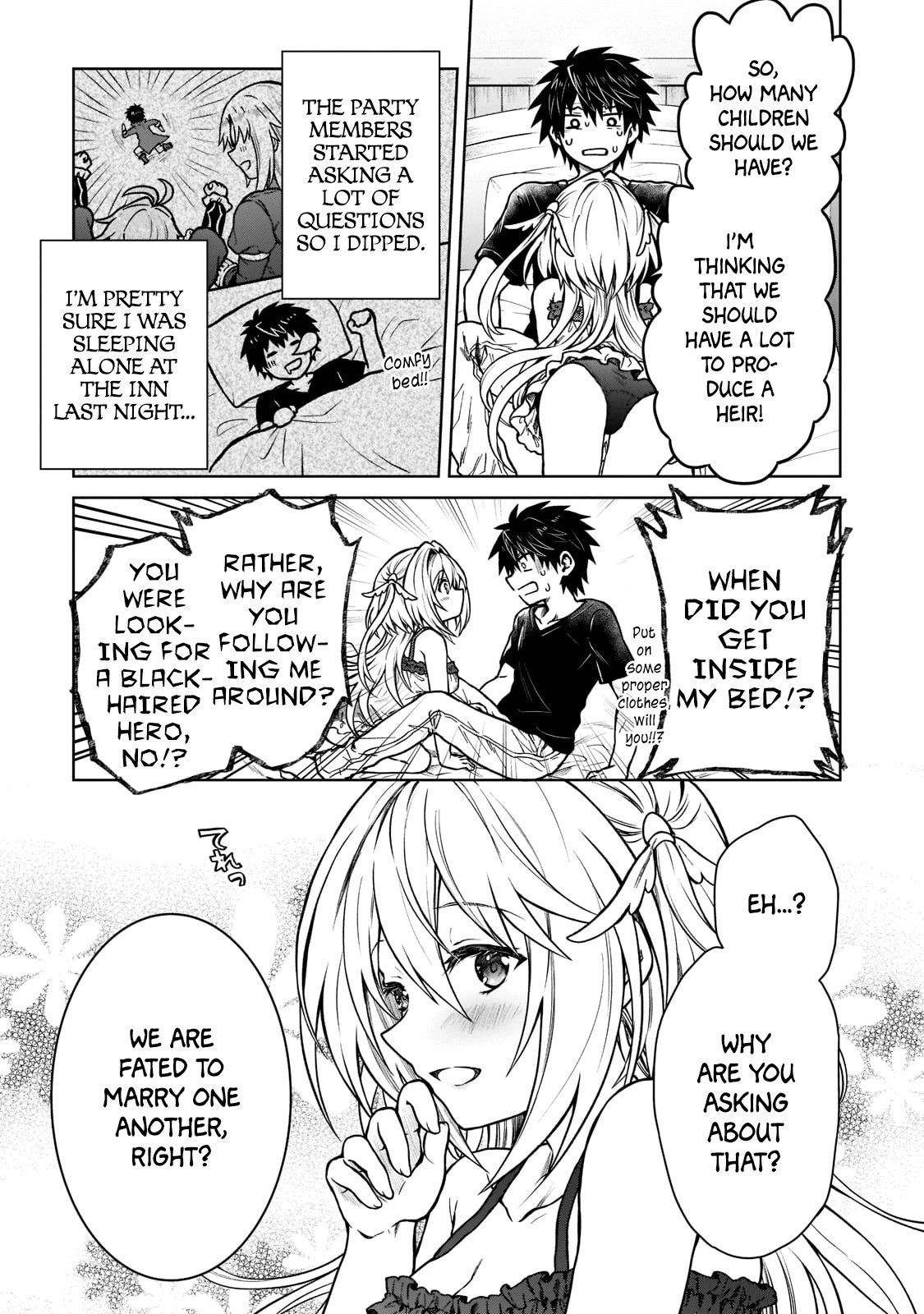 I’m a D-Rank Adventurer, for Some Reason I Got Recruited Into a Hero Party, and Now the Princess Is Stalking Me Chapter 14 page 3 - Chapter 14: For Some Reason Everyone's Thinking About The Same Thing