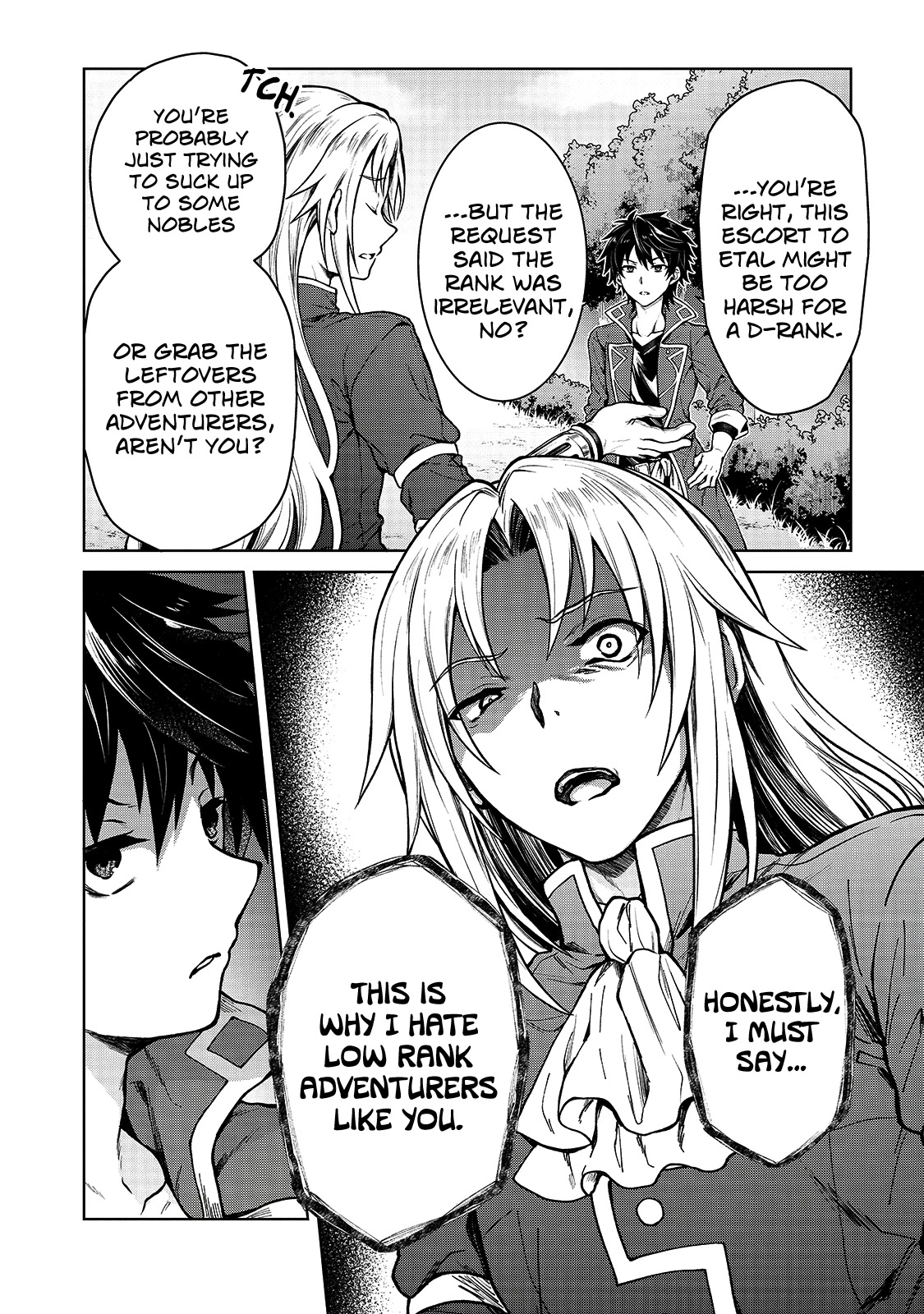 I’m a D-Rank Adventurer, for Some Reason I Got Recruited Into a Hero Party, and Now the Princess Is Stalking Me Chapter 2 page 14 - Chapter 2: For Some Reason Nobility Picks A Fight With Me?