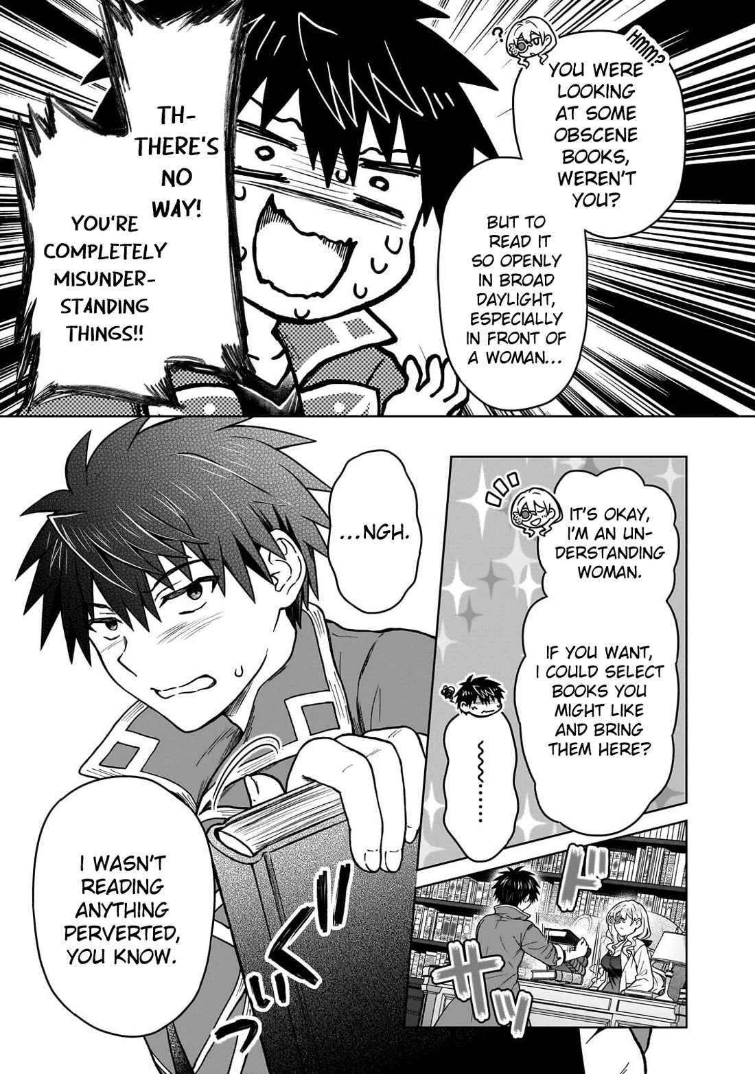 I’m a D-Rank Adventurer, for Some Reason I Got Recruited Into a Hero Party, and Now the Princess Is Stalking Me Chapter 50 page 5 - Chapter 50: For Some Reason There Are Inappropriate Temptations in the Library