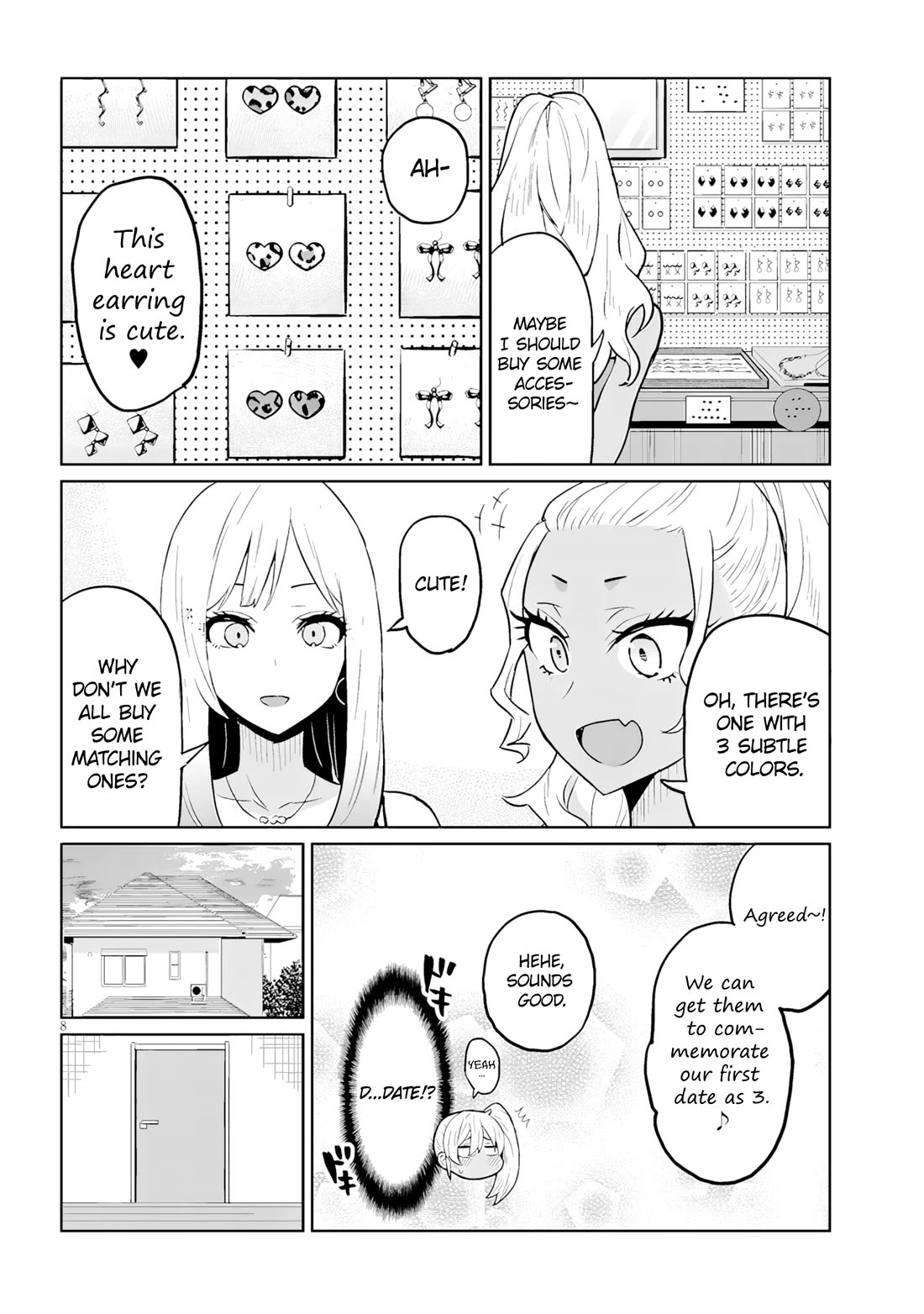 I’m a High School Boy, but I Got Gender-Swapped Into a Gyaru Chapter 10.2 page 8 - Chapter 10.2