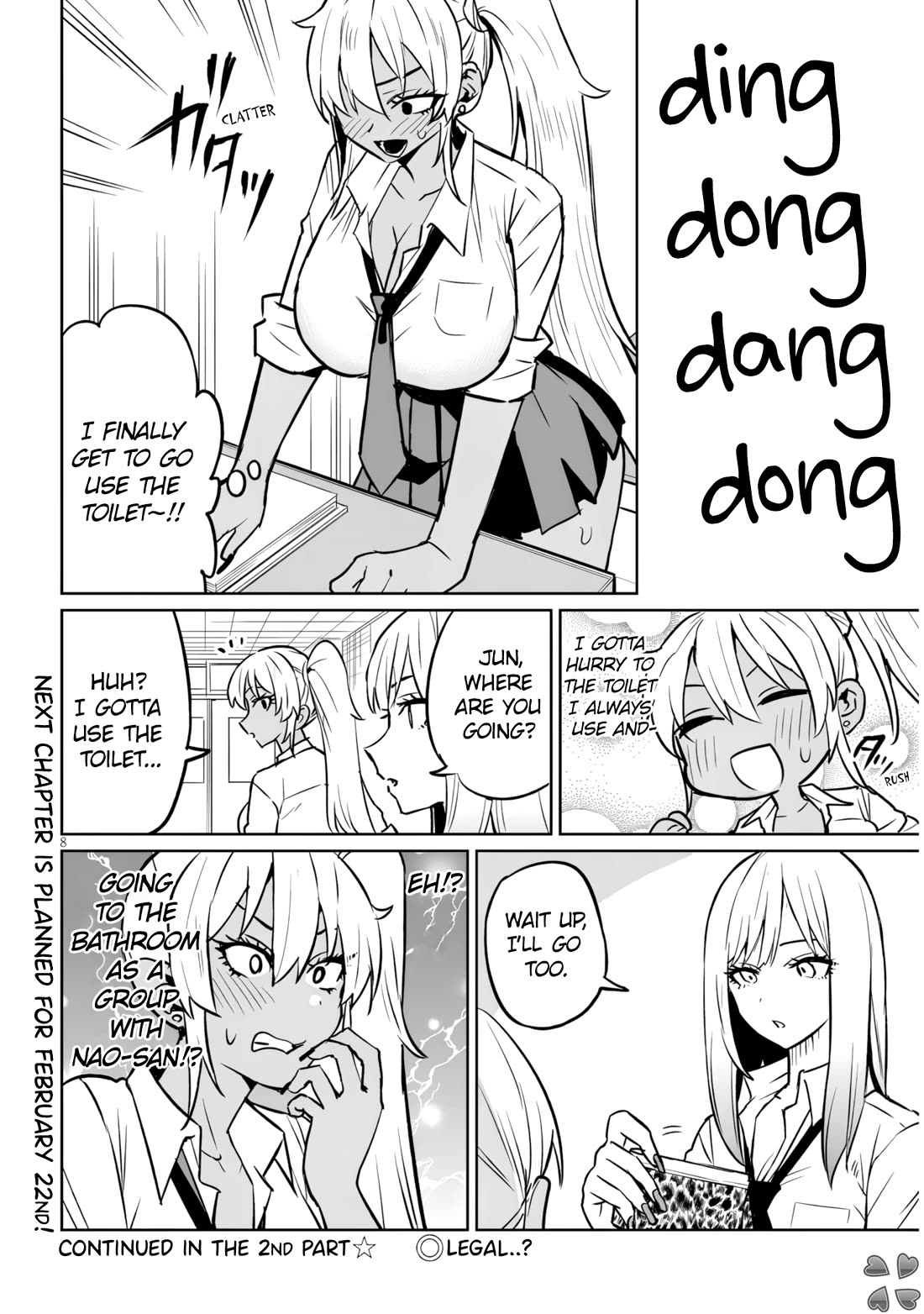 I’m a High School Boy, but I Got Gender-Swapped Into a Gyaru Chapter 14.1 page 8 - Chapter 14.1