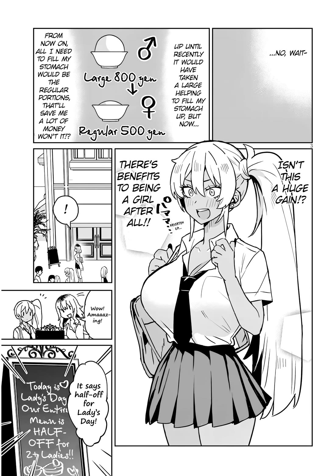 I’m a High School Boy, but I Got Gender-Swapped Into a Gyaru Chapter 19.2 page 3 - Chapter 19.2
