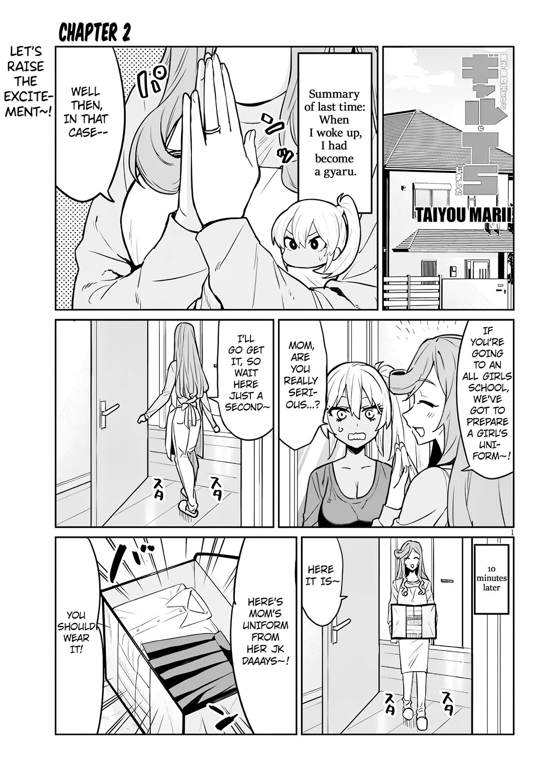 I’m a High School Boy, but I Got Gender-Swapped Into a Gyaru Chapter 2 page 1 - Chapter 2