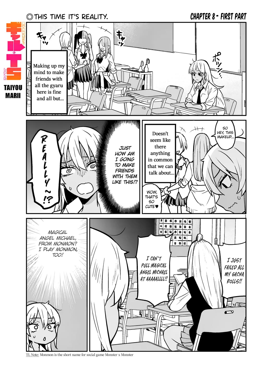 I’m a High School Boy, but I Got Gender-Swapped Into a Gyaru Chapter 8.1 page 1 - Chapter 8.1