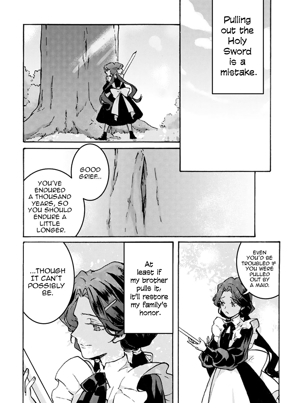 I'm a Lady's Maid, I've Pulled Out THE HOLY SWORD! Chapter 1 page 14 - Chapter 1: Cancel the Birth of a Hero