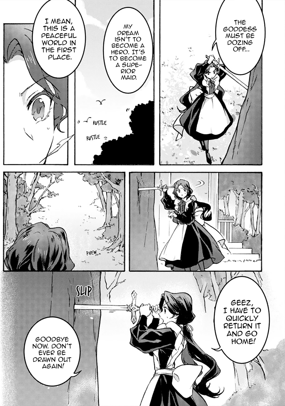 I'm a Lady's Maid, I've Pulled Out THE HOLY SWORD! Chapter 1 page 15 - Chapter 1: Cancel the Birth of a Hero