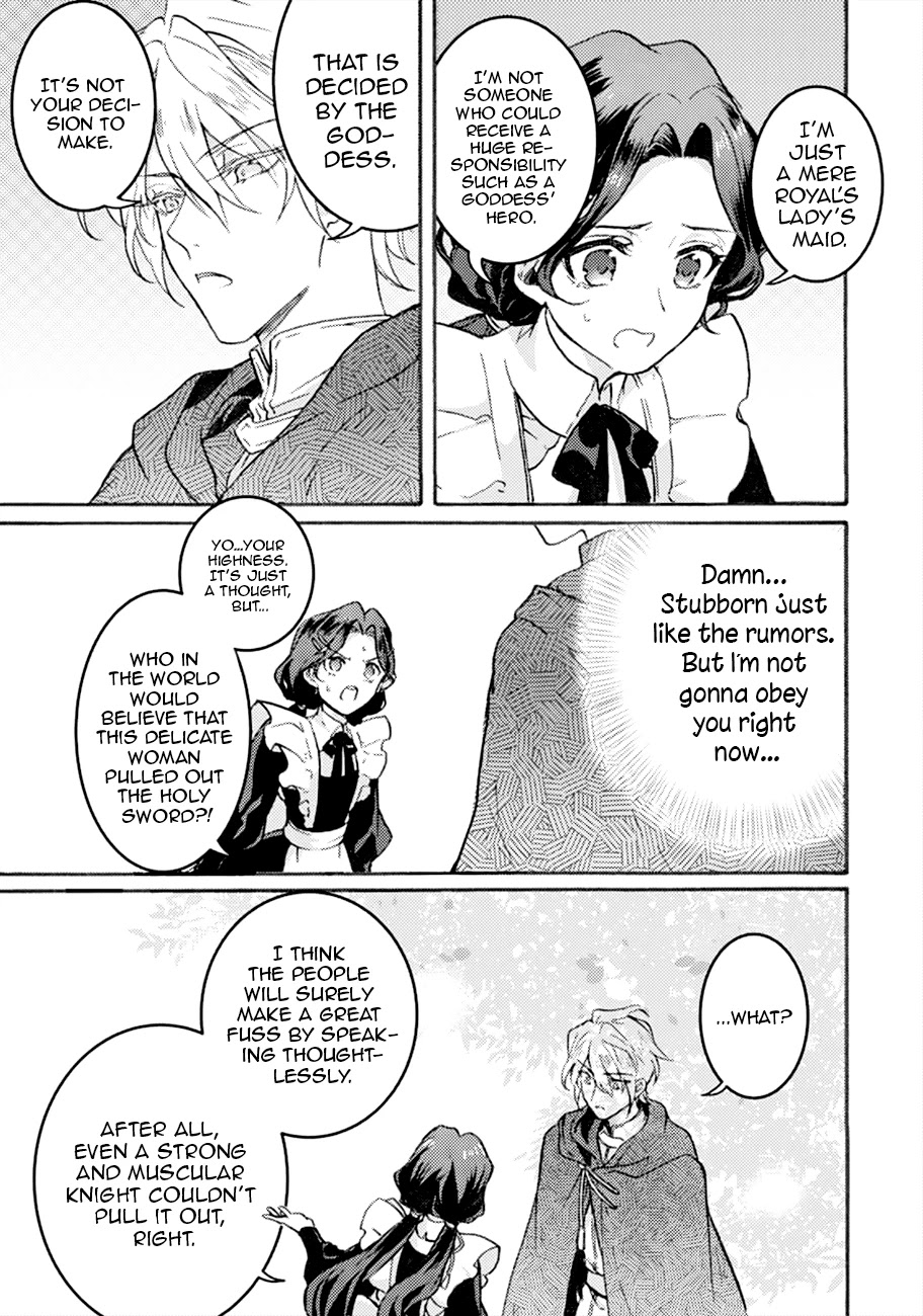 I'm a Lady's Maid, I've Pulled Out THE HOLY SWORD! Chapter 1 page 28 - Chapter 1: Cancel the Birth of a Hero