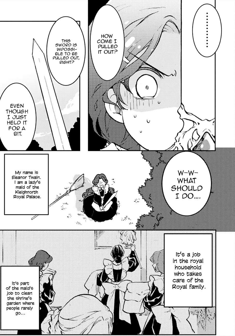 I'm a Lady's Maid, I've Pulled Out THE HOLY SWORD! Chapter 1 page 7 - Chapter 1: Cancel the Birth of a Hero