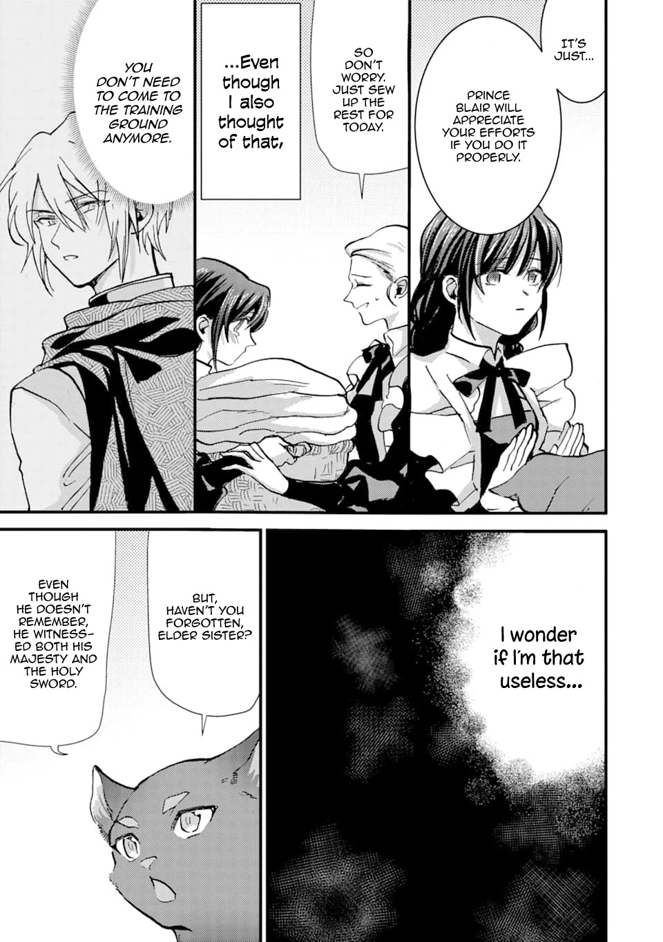 I'm a Lady's Maid, I've Pulled Out THE HOLY SWORD! Chapter 13 page 13 - Chapter 13: The Hero is Depressed