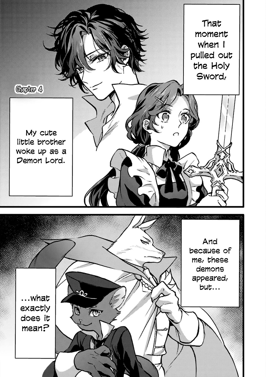 I'm a Lady's Maid, I've Pulled Out THE HOLY SWORD! Chapter 4 page 1 - Chapter 4: The Hero, Welcoming the Dog and the Cat
