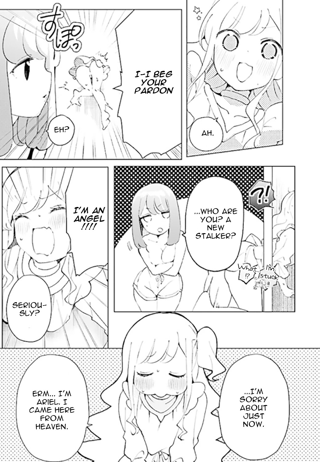I'm an Elite Angel, But I'm Troubled By an Impregnable High School Girl Chapter 1 page 19 - Chapter 1: An Angel is Kissing a High School Girl