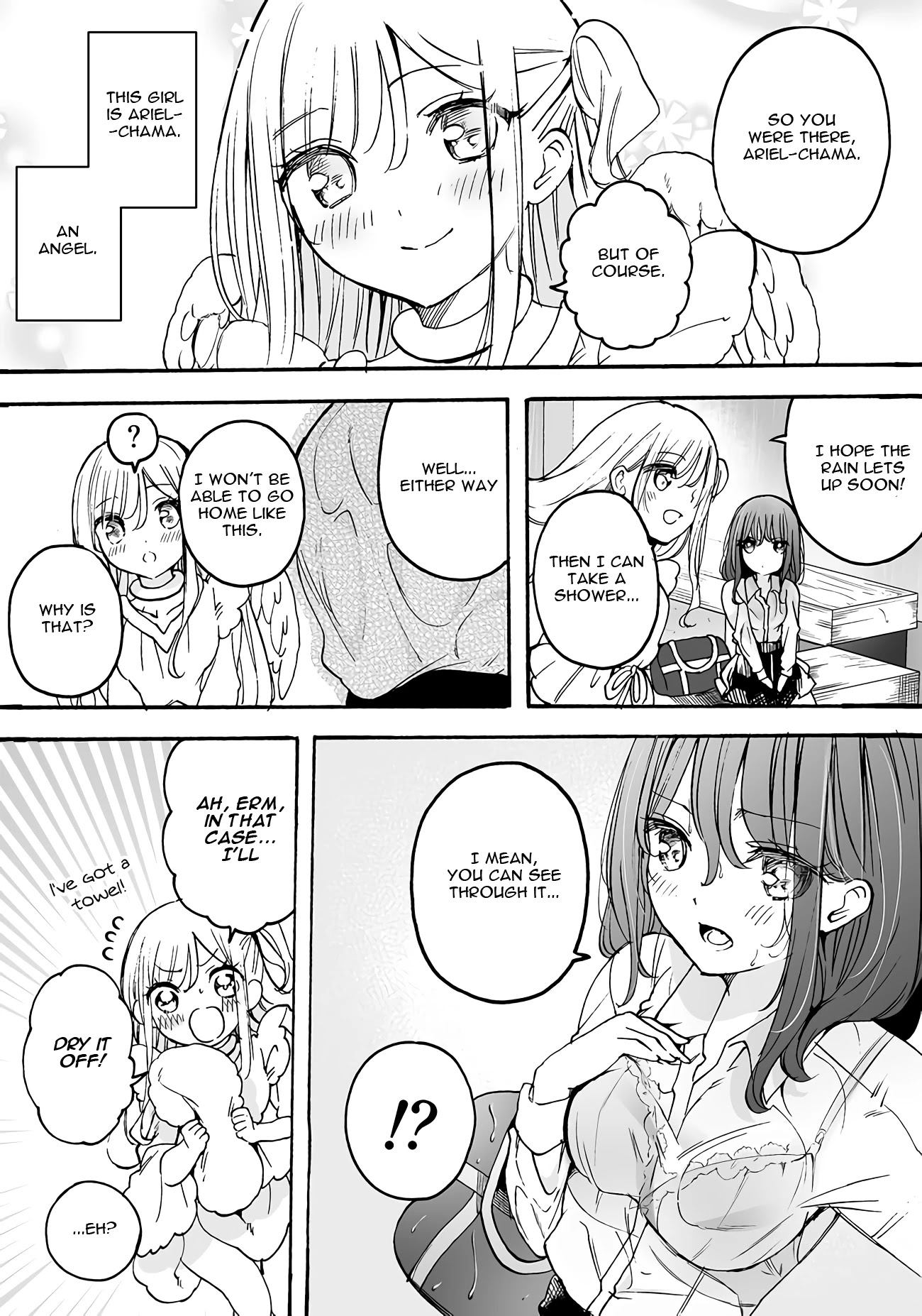 I'm an Elite Angel, But I'm Troubled By an Impregnable High School Girl Chapter 12.6 page 2 - Chapter 12.6: Extra 4: An Angel, a High Schooler, and Taking Shelter From the Rain