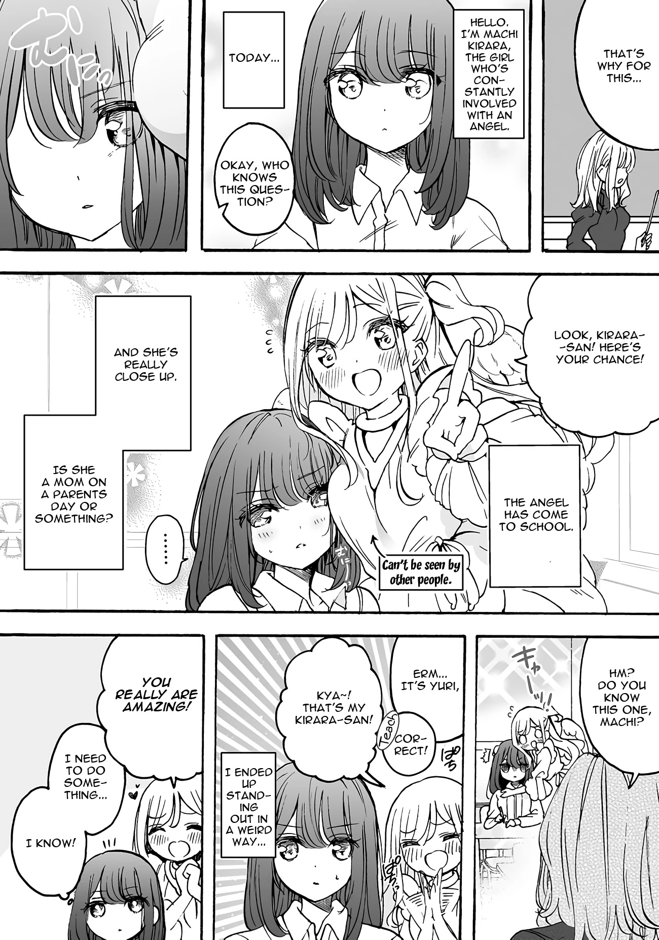 I'm an Elite Angel, But I'm Troubled By an Impregnable High School Girl Chapter 12.7 page 1 - Chapter 12.7: The Angel Wants to Support