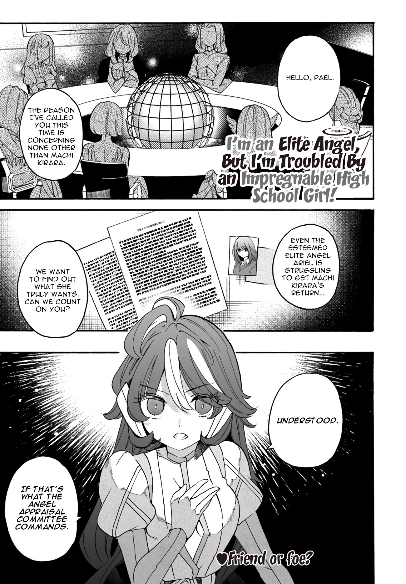 I'm an Elite Angel, But I'm Troubled By an Impregnable High School Girl Chapter 12 page 1 - Chapter 12: The Rival is an Elite Angel! (Part 1)
