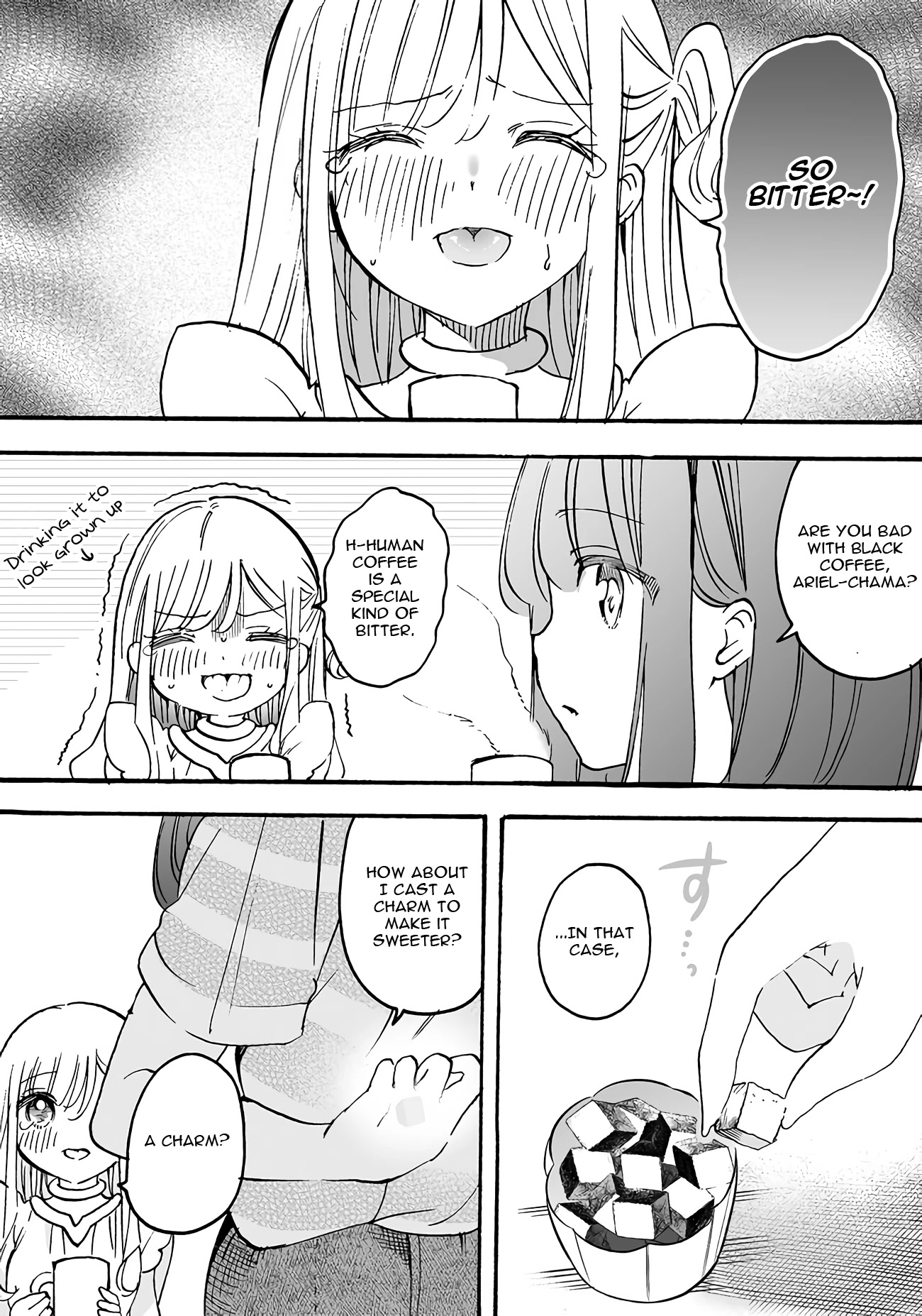 I'm an Elite Angel, But I'm Troubled By an Impregnable High School Girl Chapter 13.12 page 1 - Chapter 13.12: The Angel is Bad With Bitter Things?