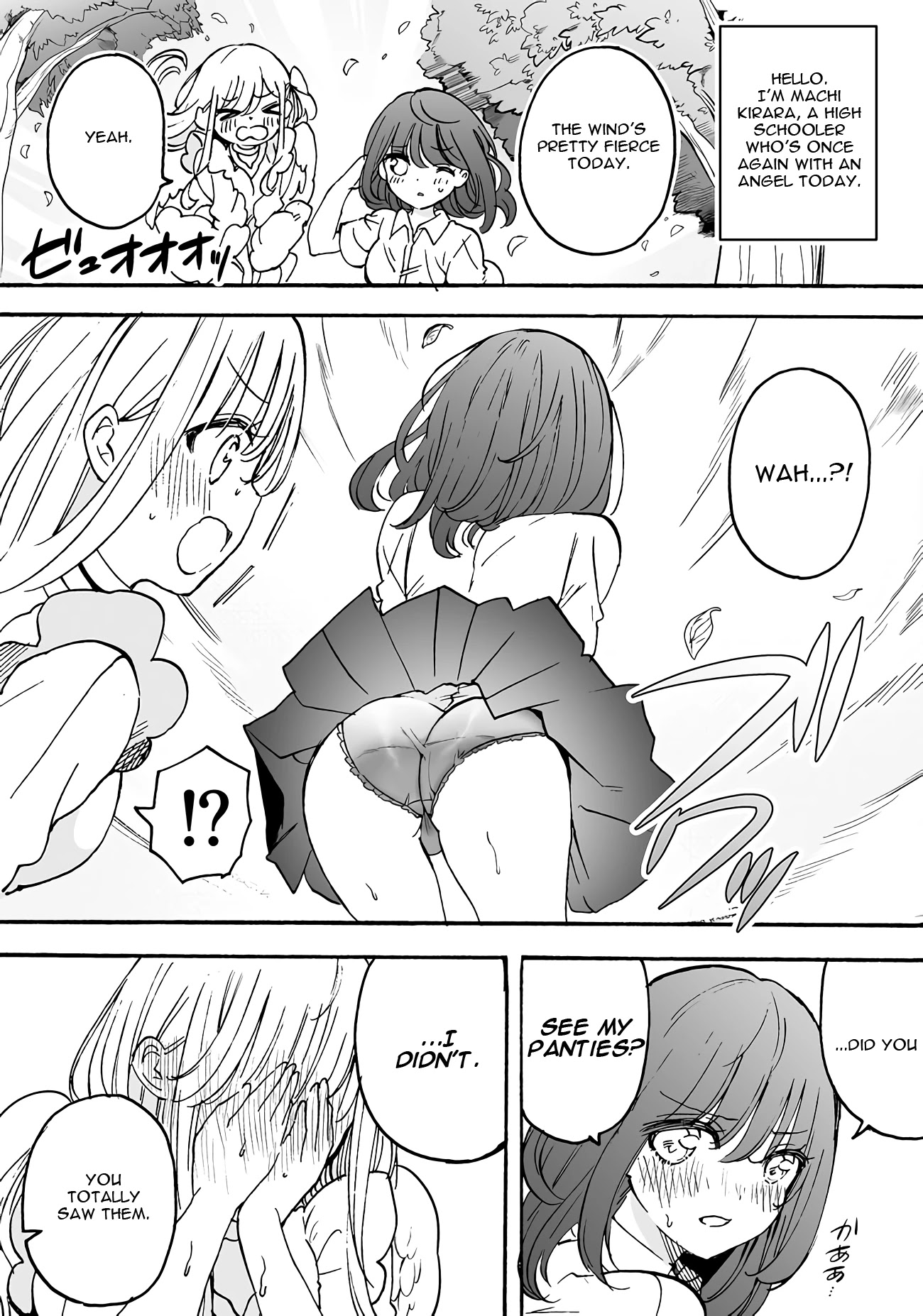 I'm an Elite Angel, But I'm Troubled By an Impregnable High School Girl Chapter 13.7 page 1 - Chapter 13.7: Extra 8: An Angel's Discussion on Underwear Circumstances