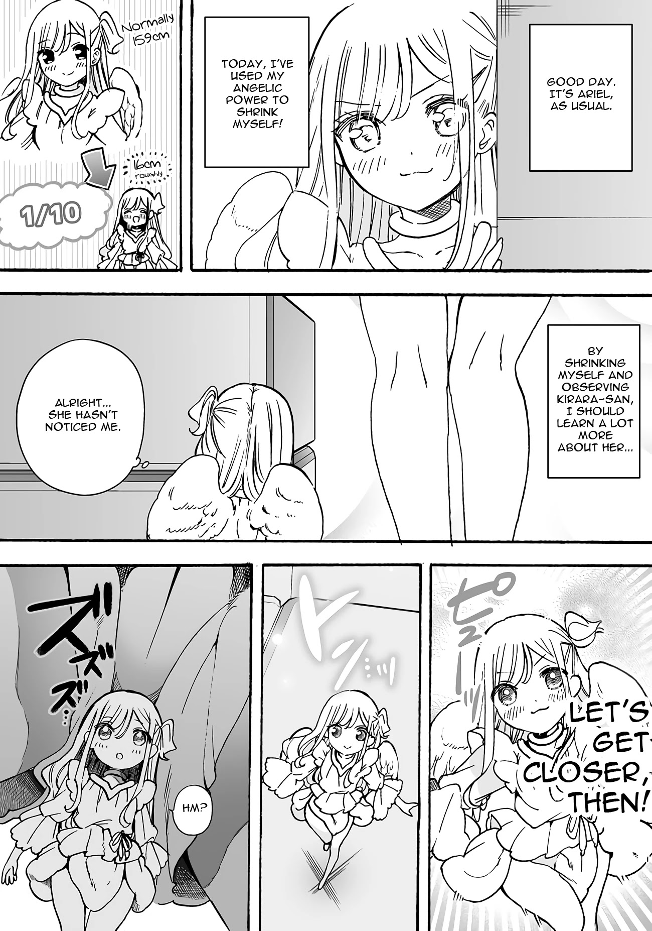 I'm an Elite Angel, But I'm Troubled By an Impregnable High School Girl Chapter 13.8 page 2 - Chapter 13.8: Extra 9-1: The Angel Shrank (Part 1)