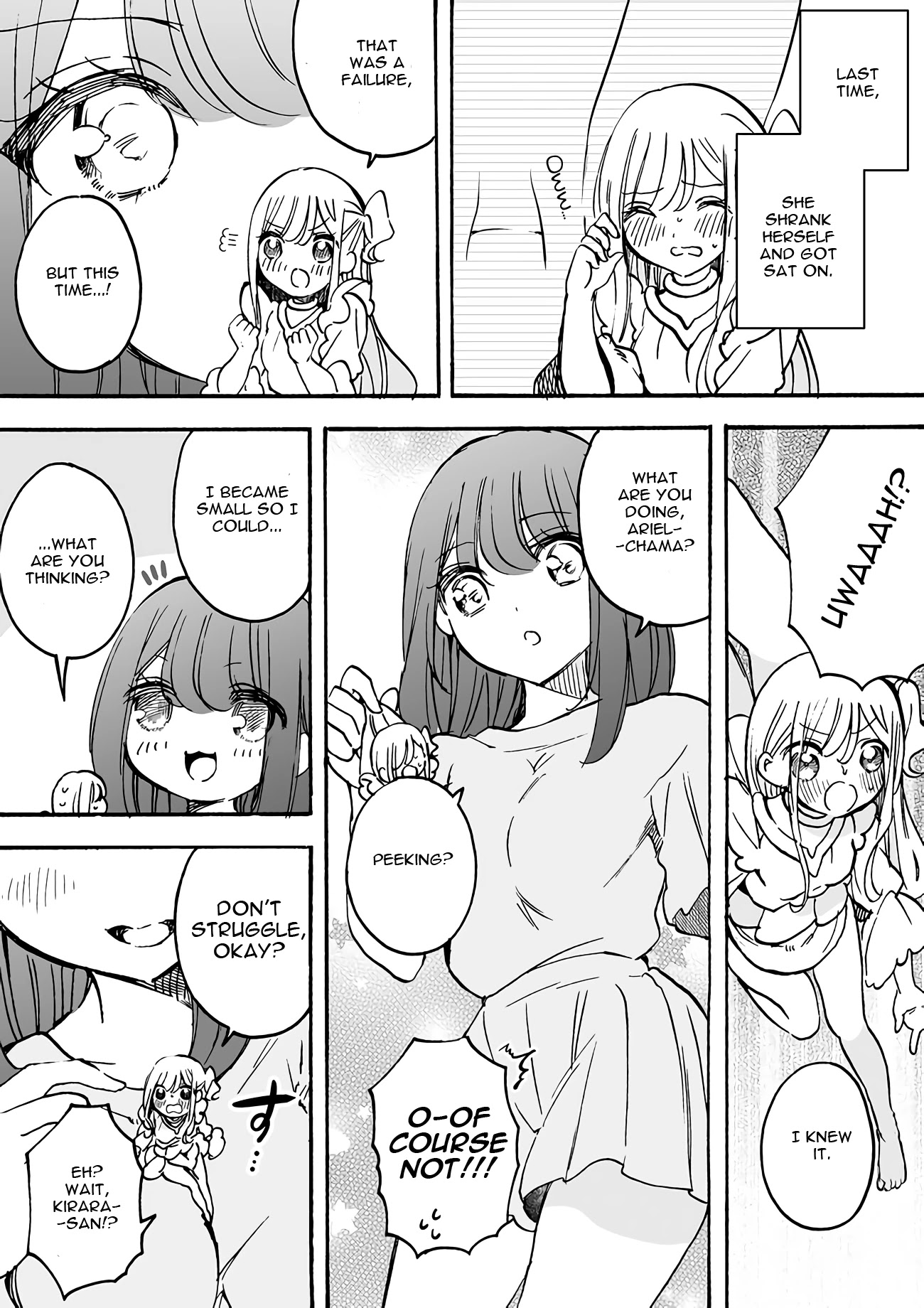 I'm an Elite Angel, But I'm Troubled By an Impregnable High School Girl Chapter 13.9 page 1 - Chapter 13.9: Extra 9-2: The Angel Shrank (Part 2)