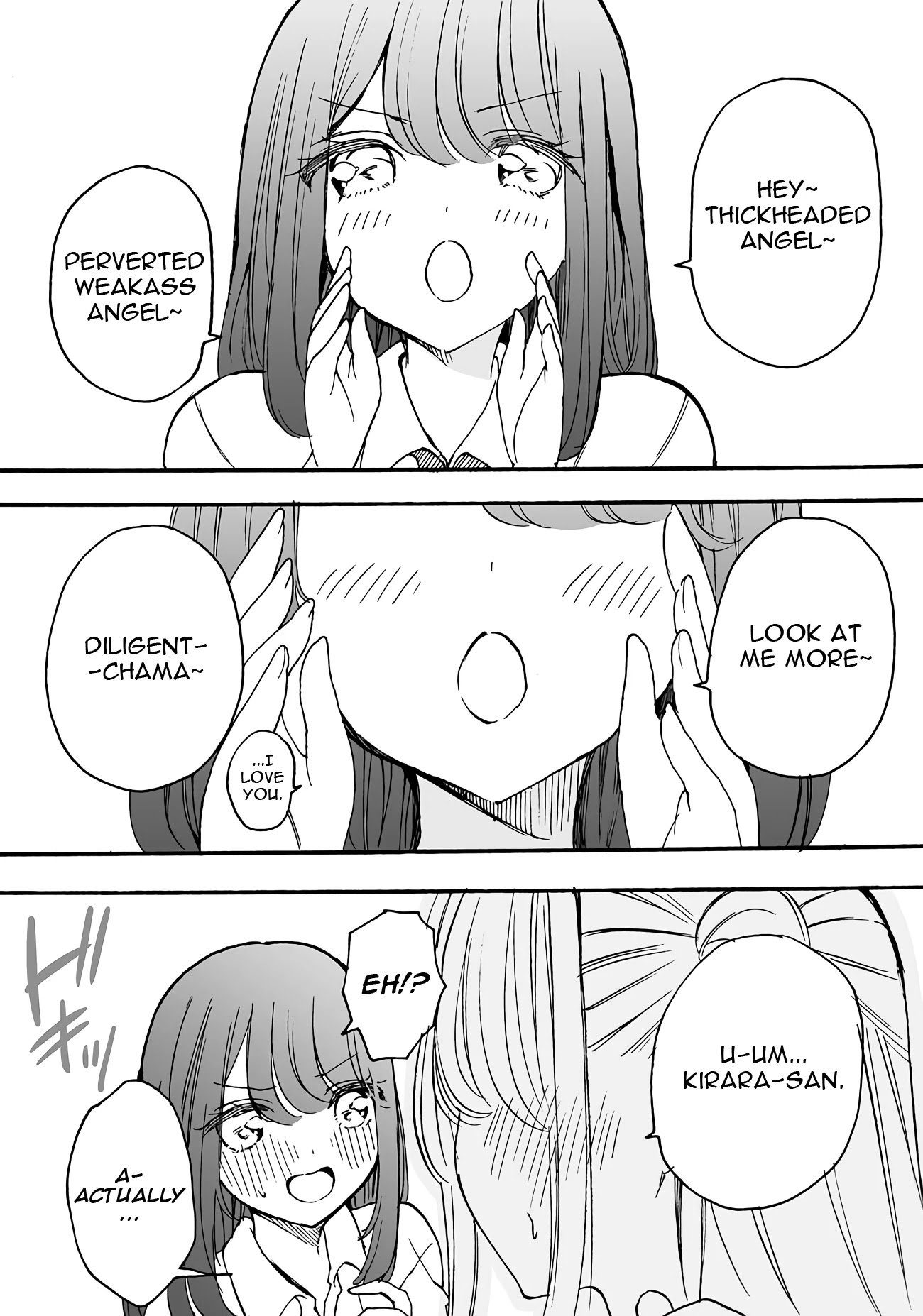 I'm an Elite Angel, But I'm Troubled By an Impregnable High School Girl Chapter 14.5 page 3 - Chapter 14.5: (Extra 13) The Angel Heard Me