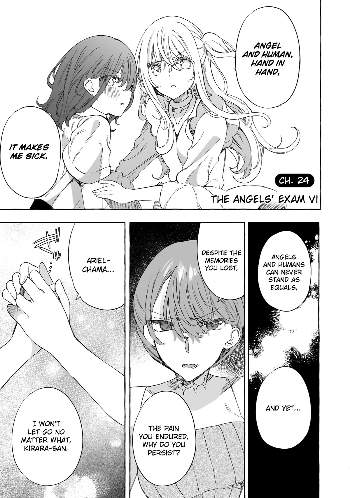 I'm an Elite Angel, But I'm Troubled By an Impregnable High School Girl Chapter 24 page 1 - Chapter 24: The Angels' Exam Part 6