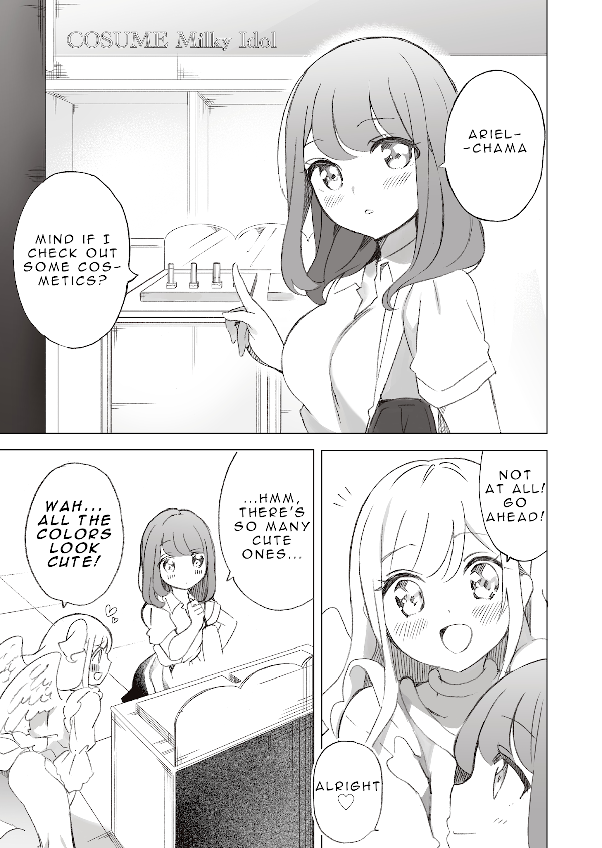 I'm an Elite Angel, But I'm Troubled By an Impregnable High School Girl Chapter 3.5 page 1 - Chapter 3.5: Kiss on the Cheek (Extra)