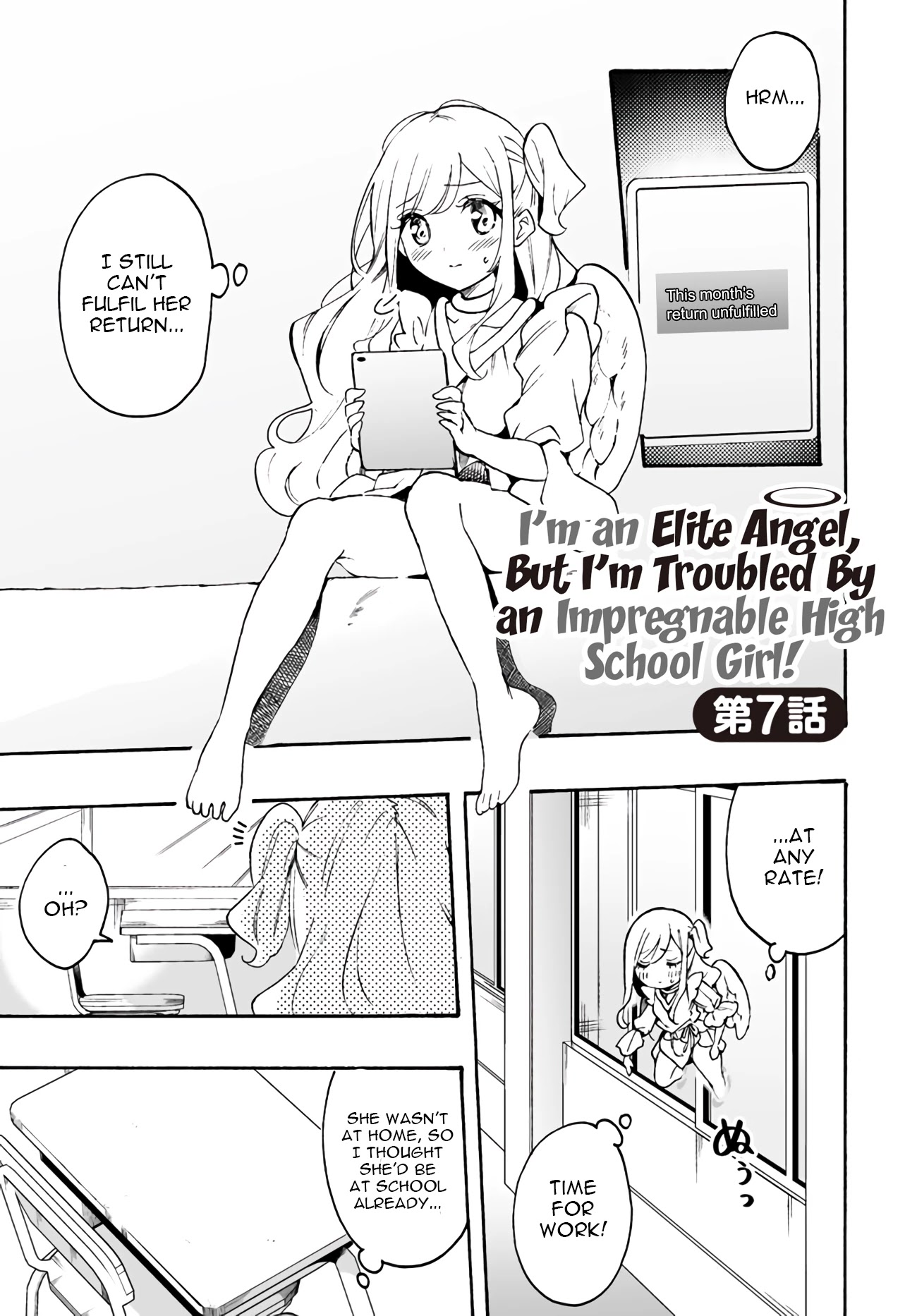 I'm an Elite Angel, But I'm Troubled By an Impregnable High School Girl Chapter 7 page 1 - Chapter 7: A Senior Angel Appears (Part 2)