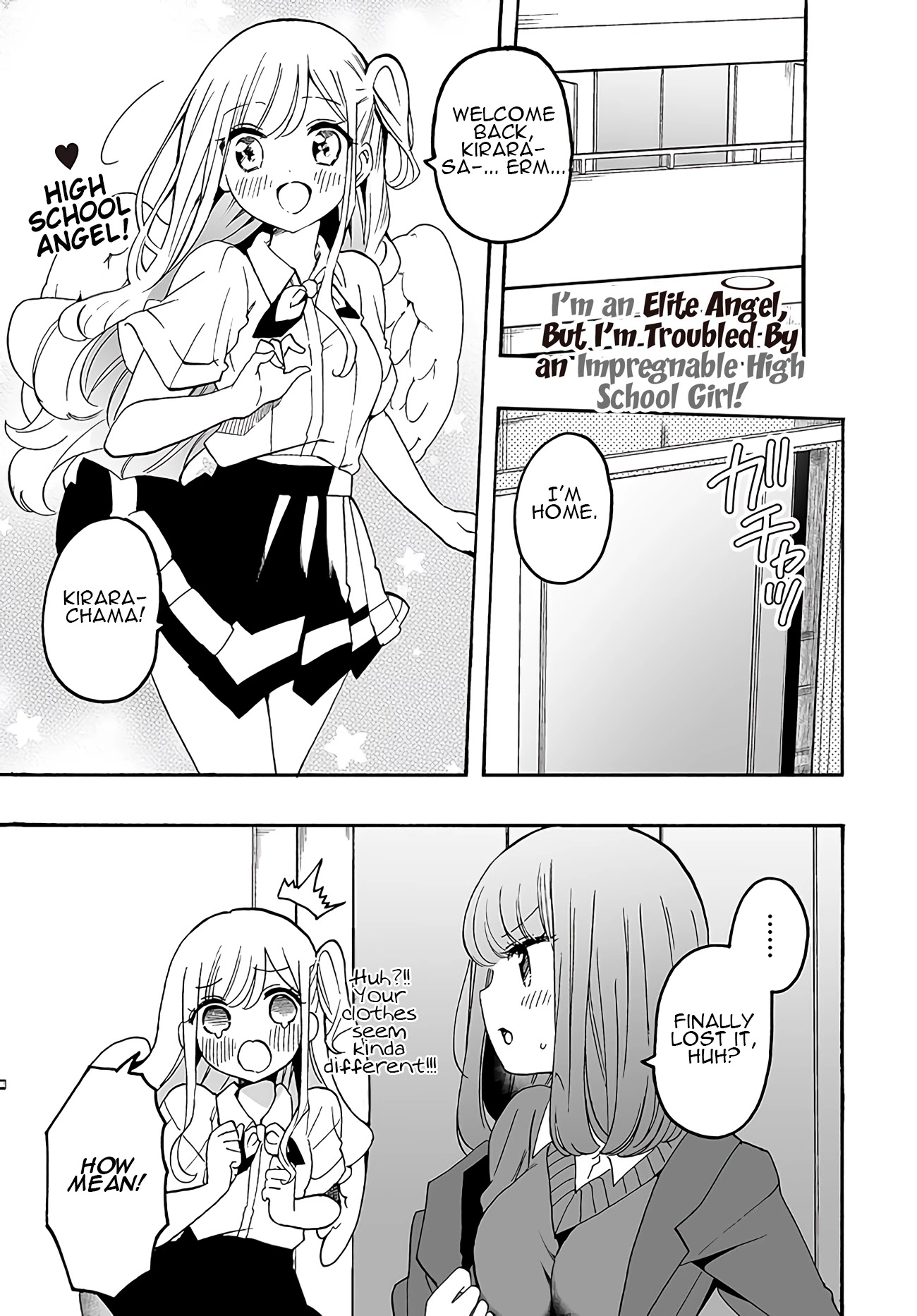 I'm an Elite Angel, But I'm Troubled By an Impregnable High School Girl Chapter 8 page 1 - Chapter 8: The Angel Wants to Know About High School Girls