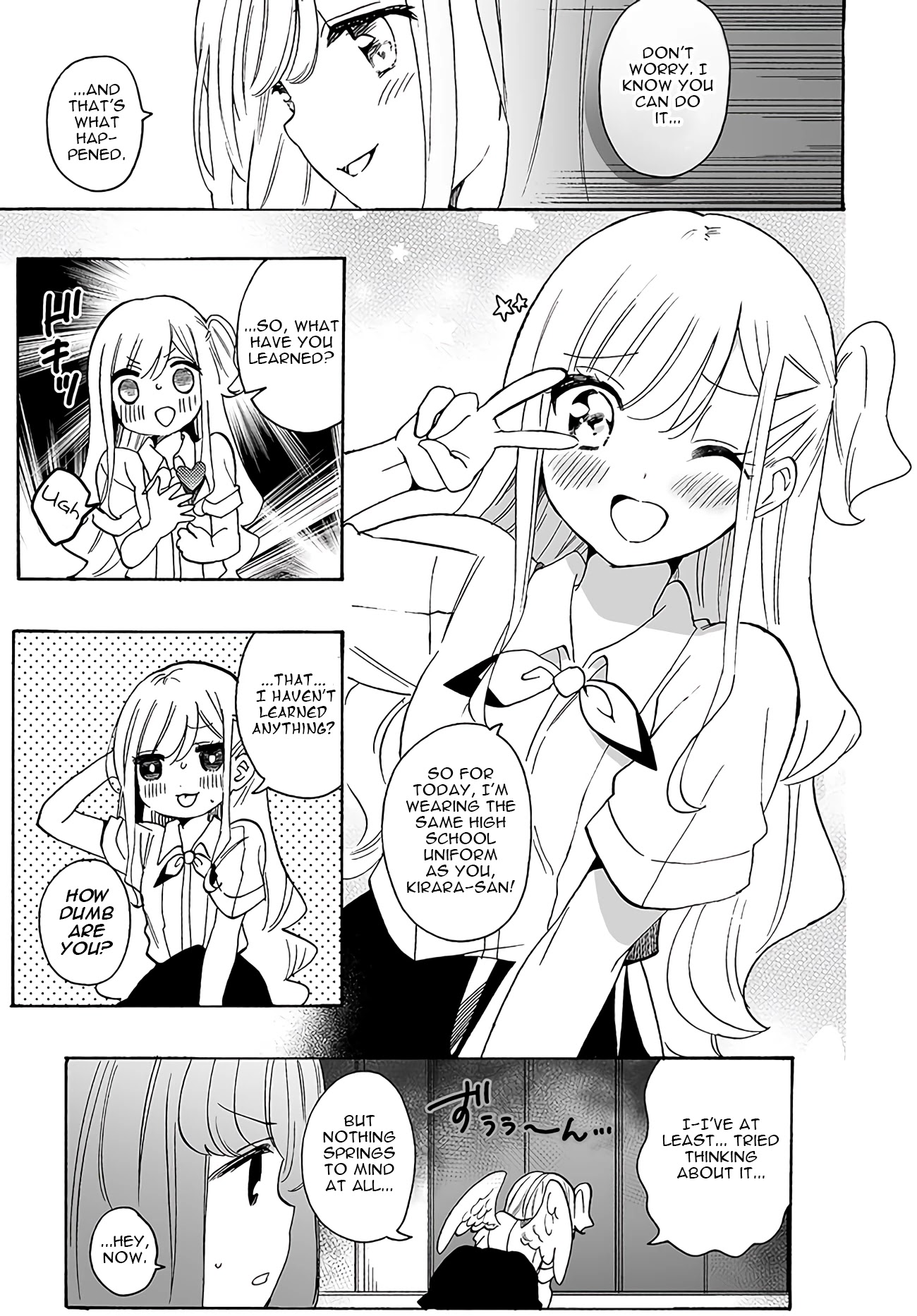 I'm an Elite Angel, But I'm Troubled By an Impregnable High School Girl Chapter 8 page 7 - Chapter 8: The Angel Wants to Know About High School Girls