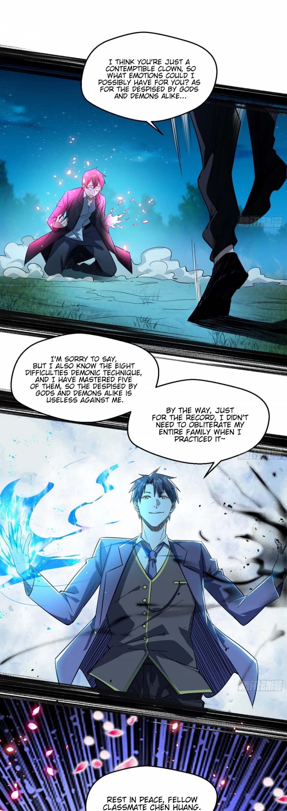 I'm an Evil God Chapter 100 page 46 - Chapter 100: The Final Battle - Raking In An Unprecedented Harvest