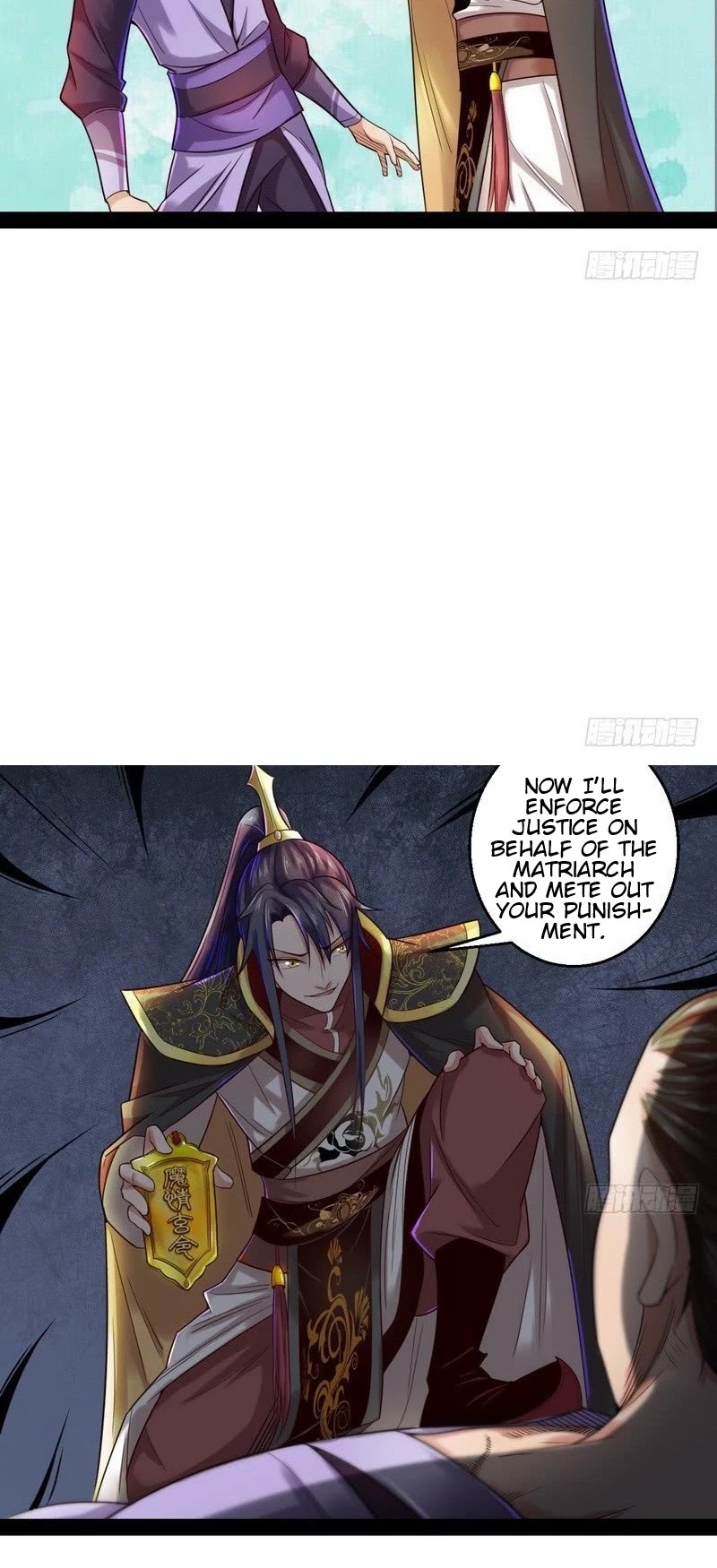 I'm an Evil God Chapter 11 page 35 - Chapter 11: Venerable Stable Lad From The Famous Autumn Mountain, Stop Right There!