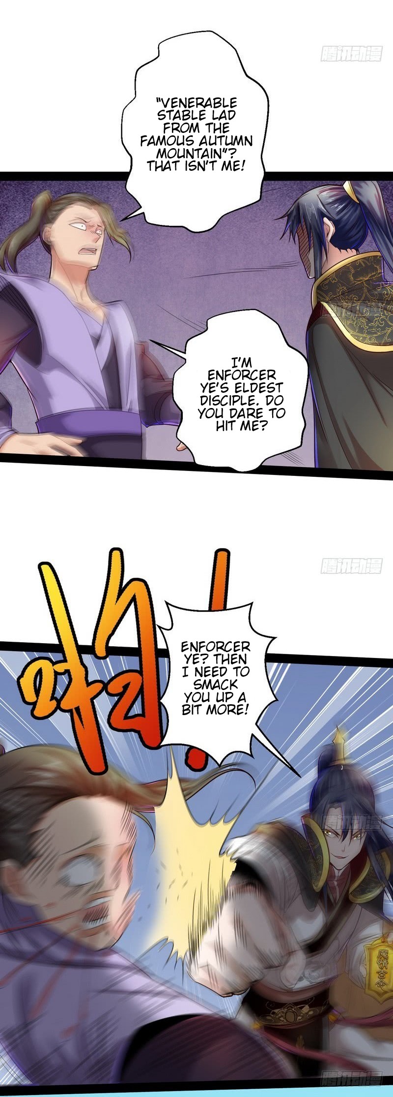I'm an Evil God Chapter 11 page 36 - Chapter 11: Venerable Stable Lad From The Famous Autumn Mountain, Stop Right There!