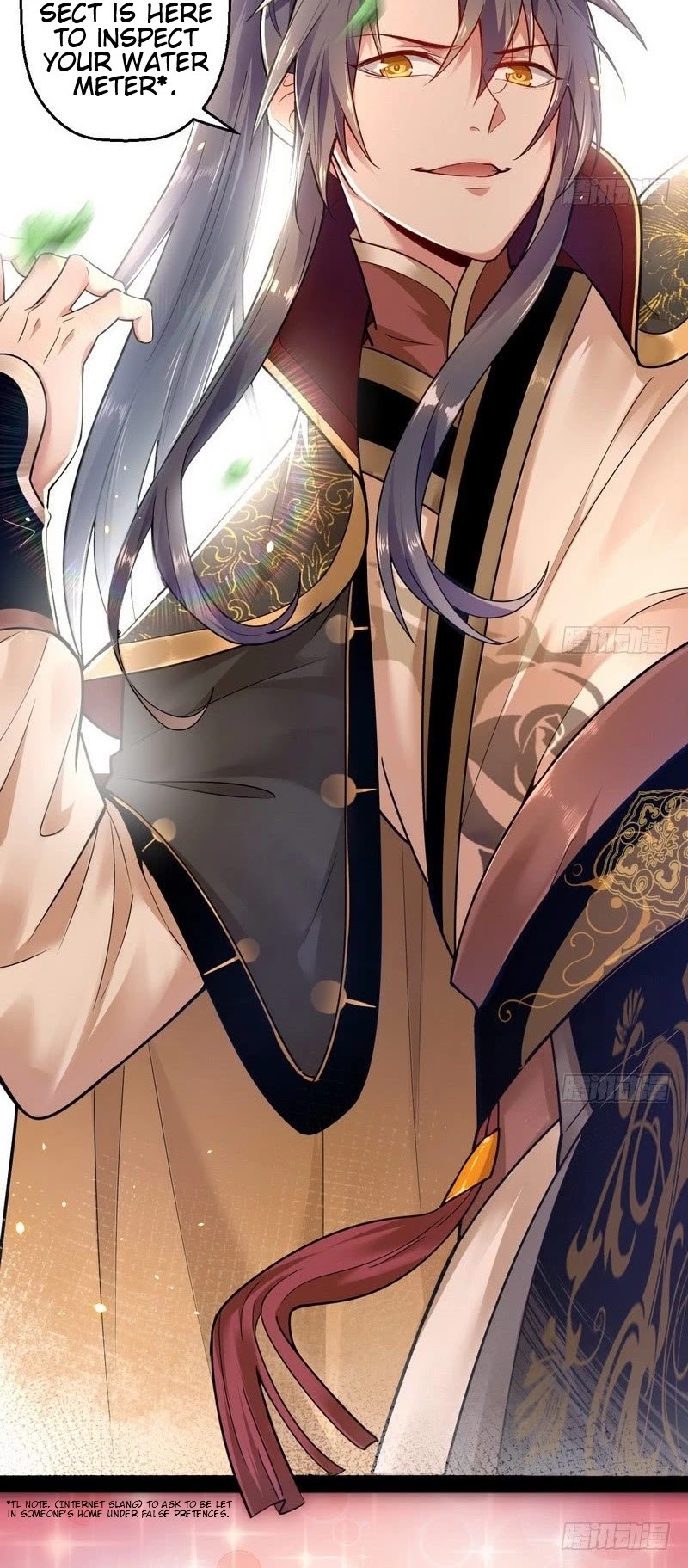 I'm an Evil God Chapter 12 page 4 - Chapter 12: Open Up, I’m Here To Inspect Your Water Meter