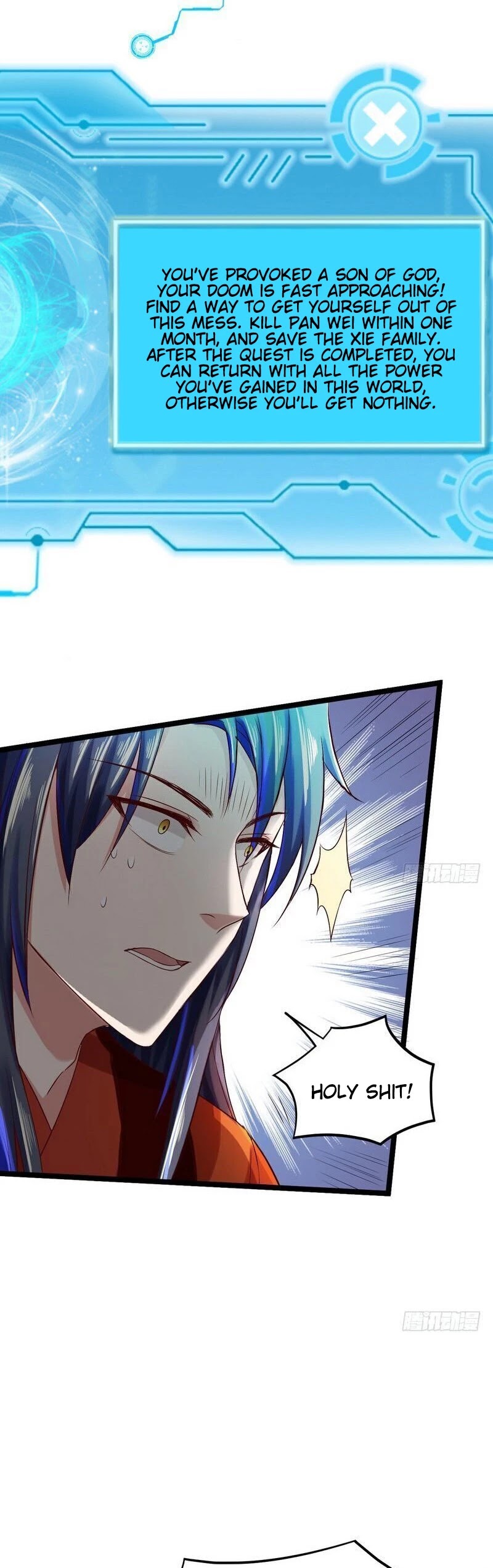 I'm an Evil God Chapter 4 page 35 - Chapter 4: In My Second Crossing, I Became The Villain