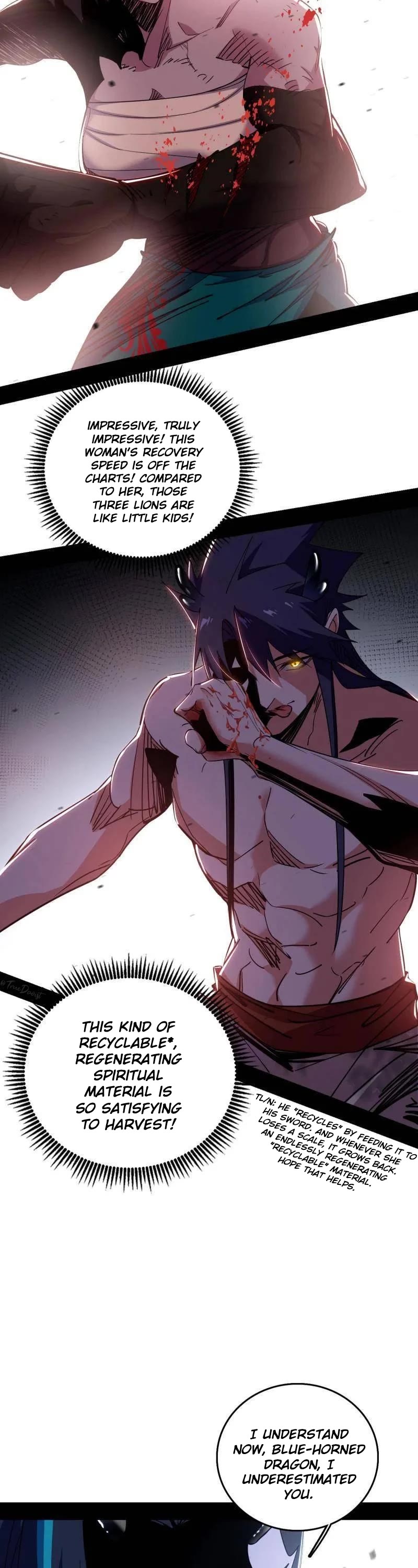 I'm an Evil God Chapter 518 page 21 - Chapter 518: The Bloodthirsty and Twisted Blue-Horned Dragon