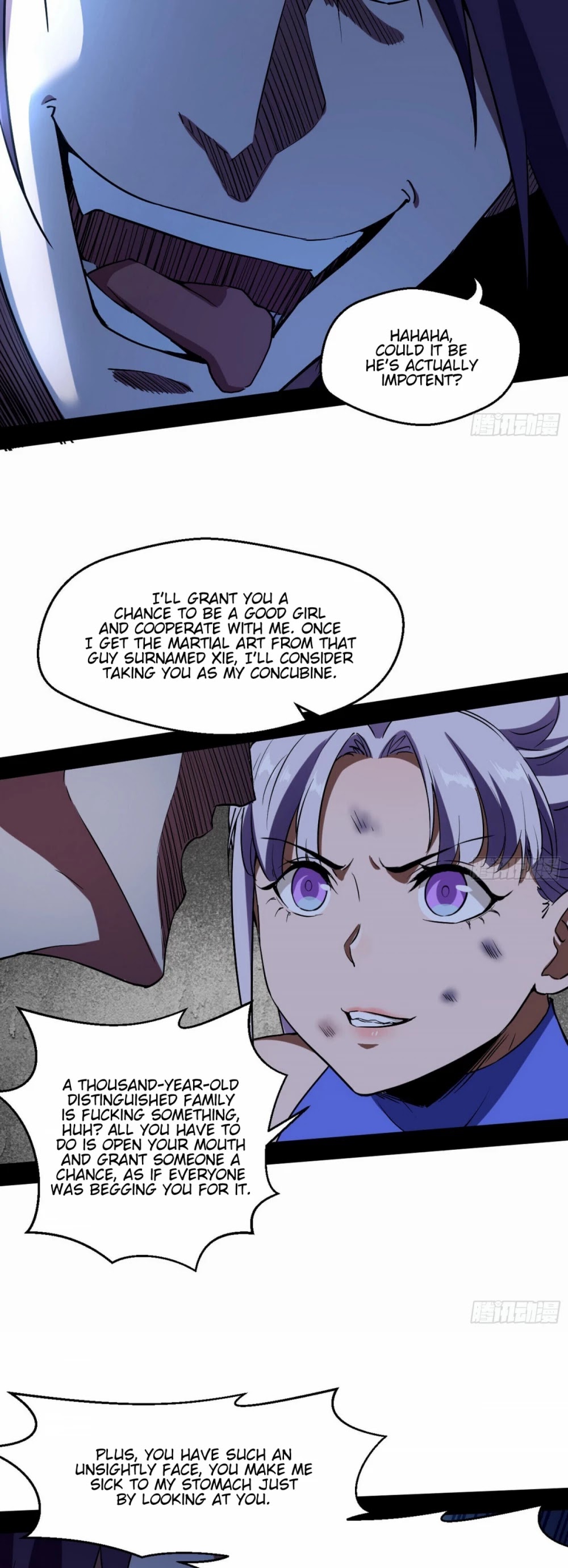 I'm an Evil God Chapter 68 page 35 - Chapter 68: You Touched My People?! Disappear!