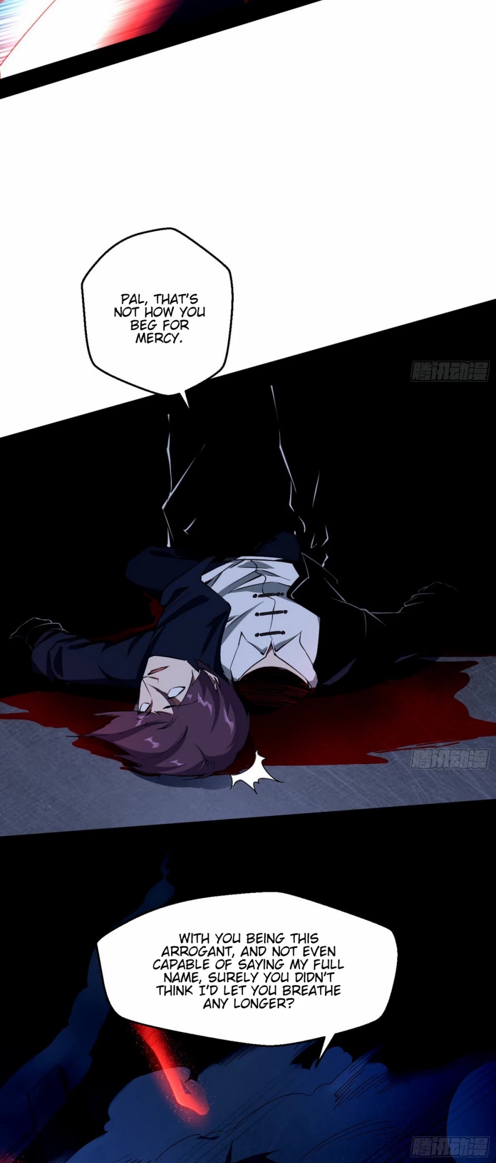 I'm an Evil God Chapter 68 page 45 - Chapter 68: You Touched My People?! Disappear!
