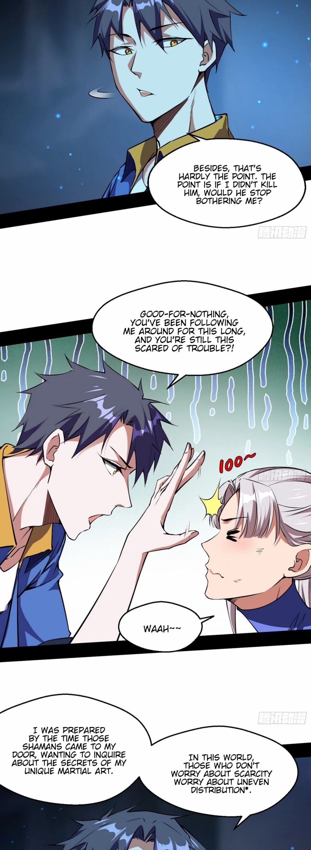 I'm an Evil God Chapter 68 page 48 - Chapter 68: You Touched My People?! Disappear!