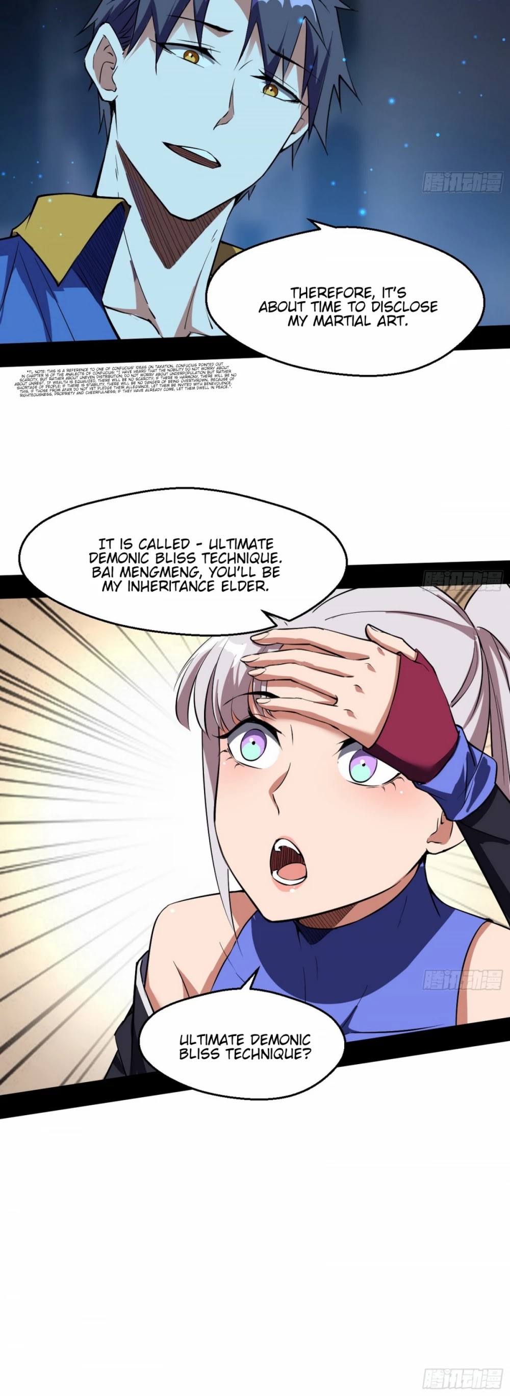 I'm an Evil God Chapter 68 page 49 - Chapter 68: You Touched My People?! Disappear!